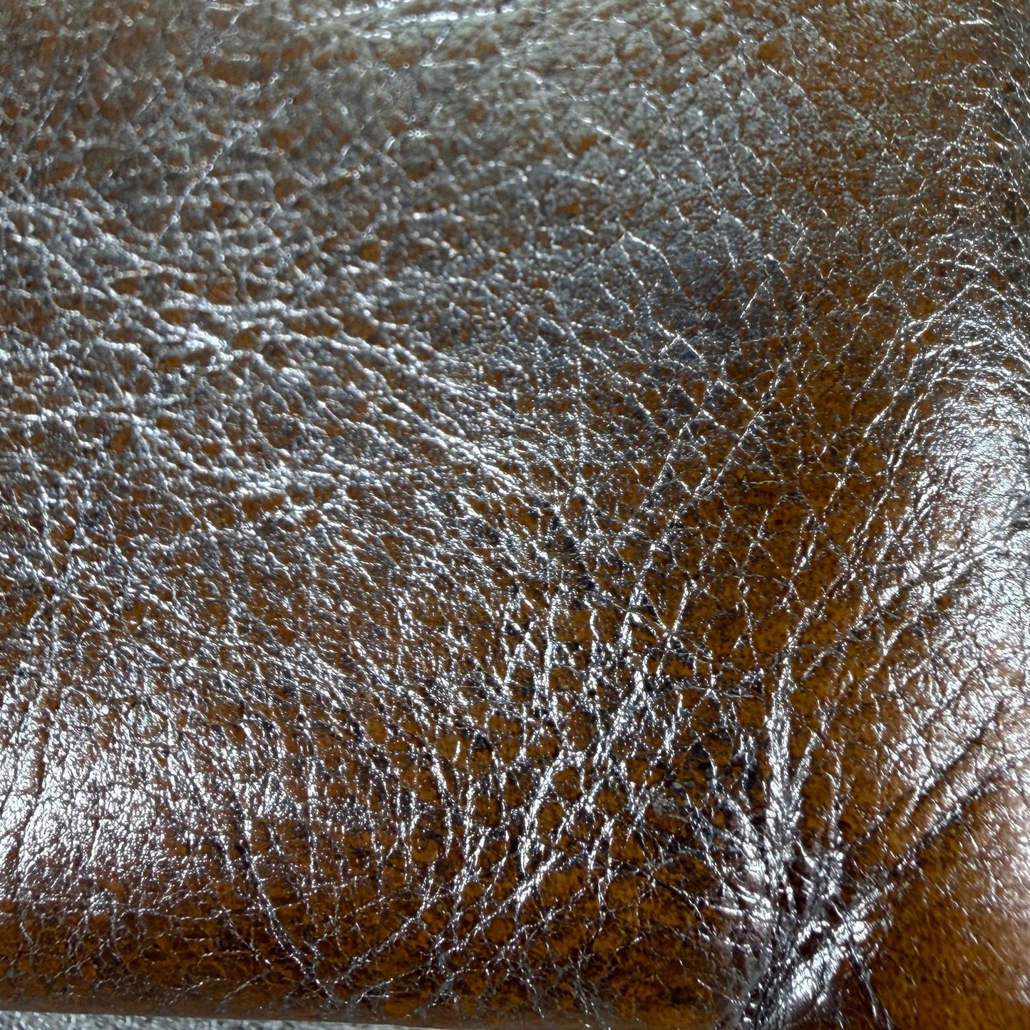 Comme des Garçons Metallic Leather Zipper Wallet