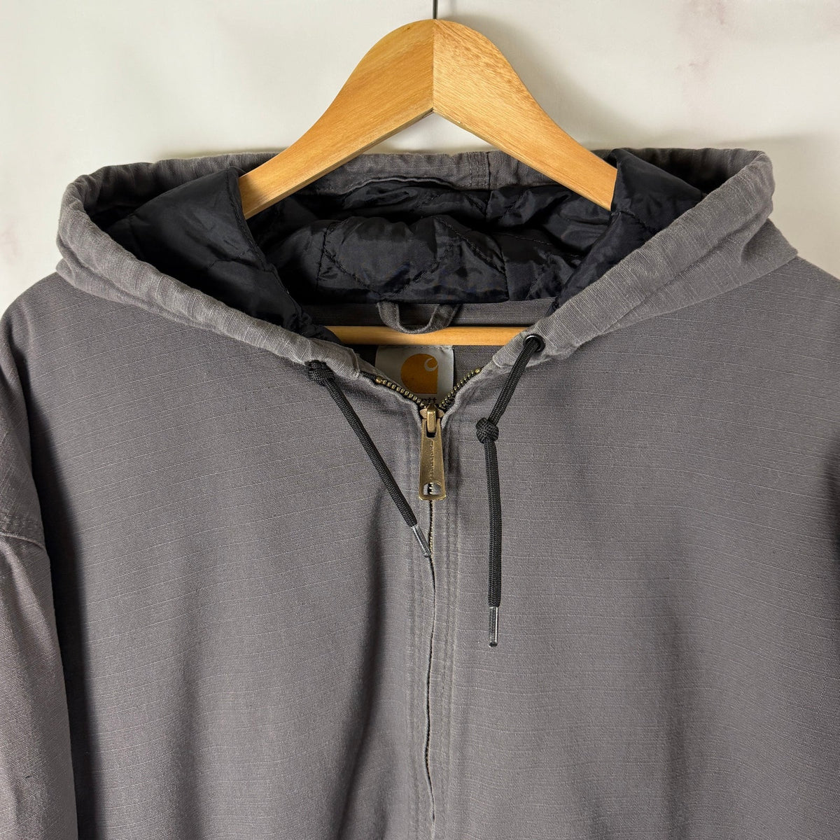 Carhartt Grey Ripstop Hooded Jacket