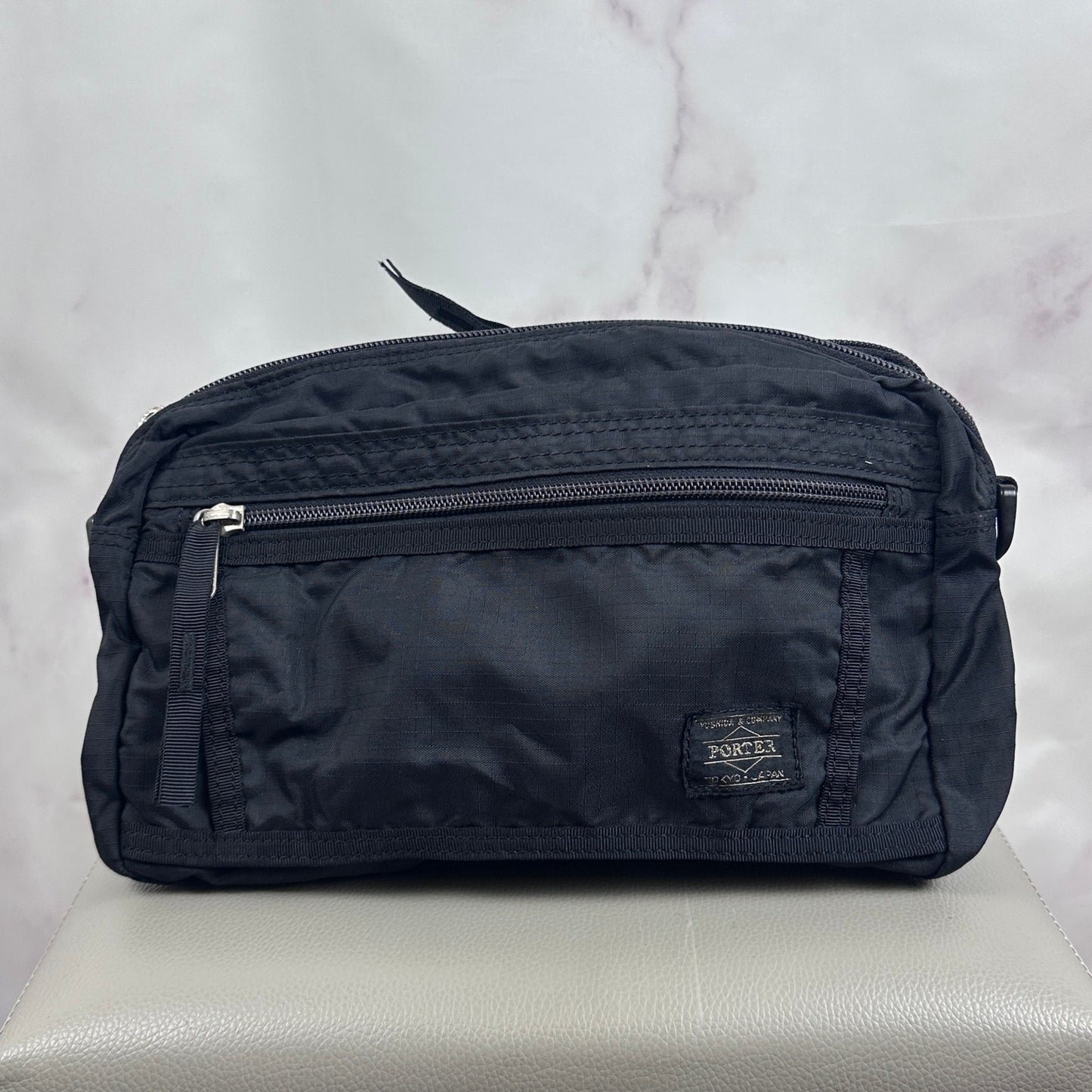 Porter Yoshida & Co. Black 2-Way Packable Tanker Backpack