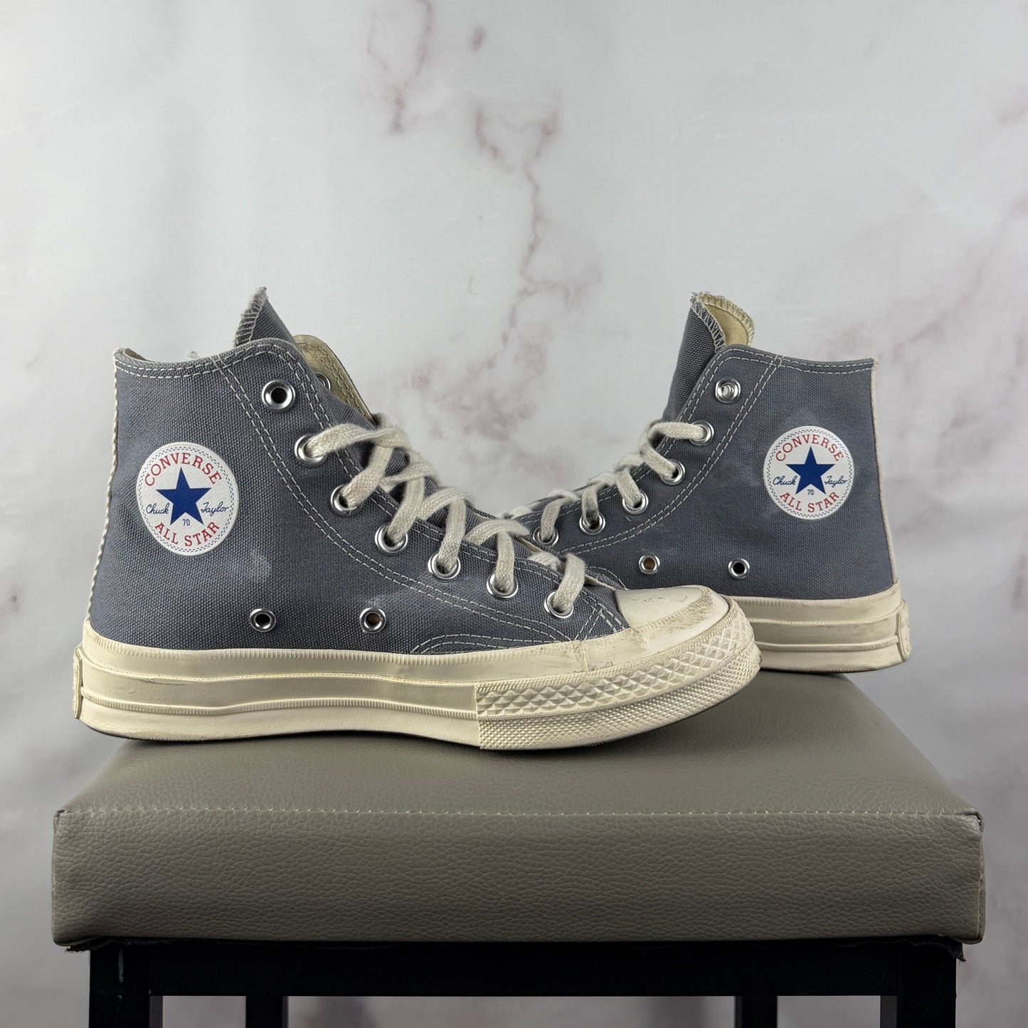 Converse x Comme des Garcons PLAY Chuck Taylor Grey All-Star 70 High