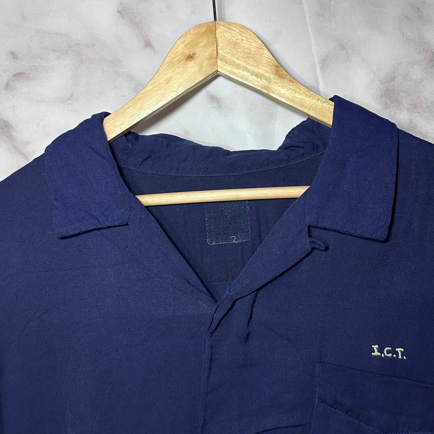 Visvim Indigo Camping Trailer Camp Collar Shirt