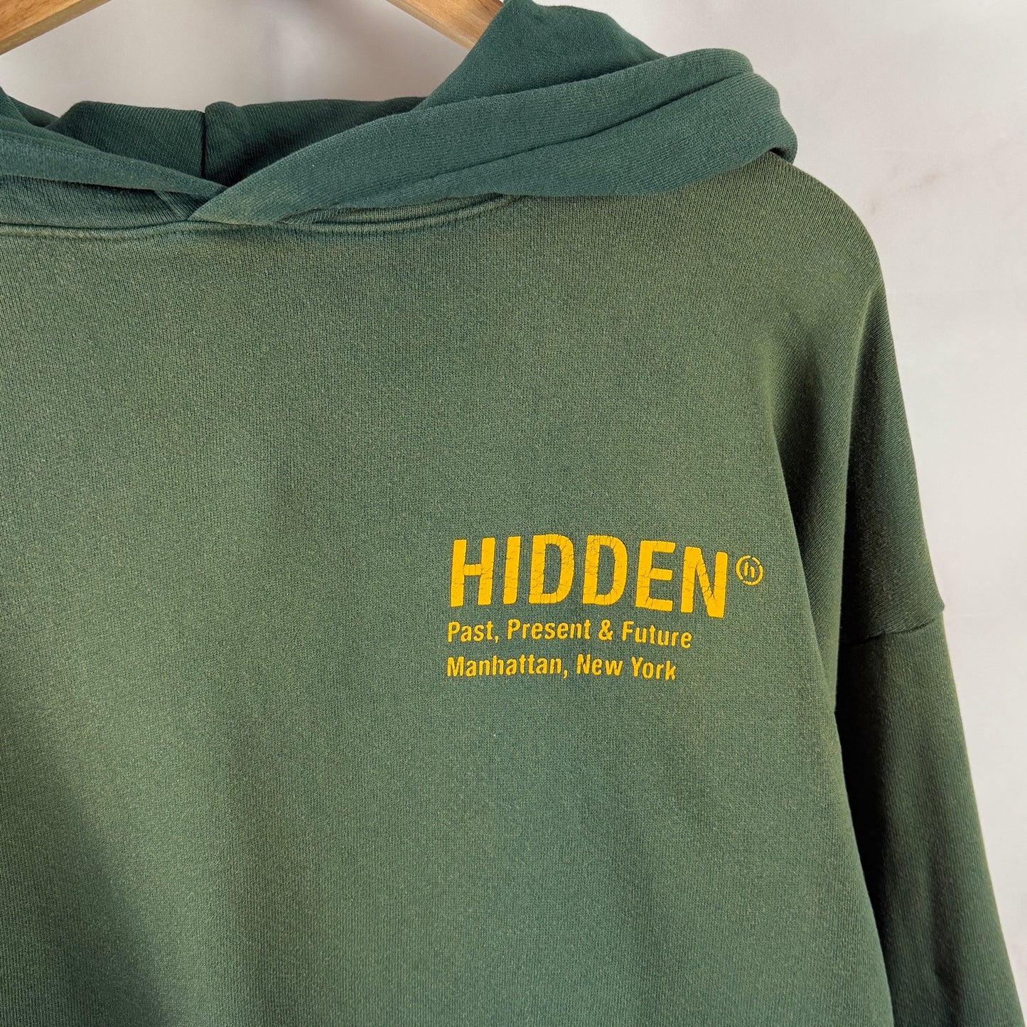 Hidden NY Green Sun Faded Hoodie