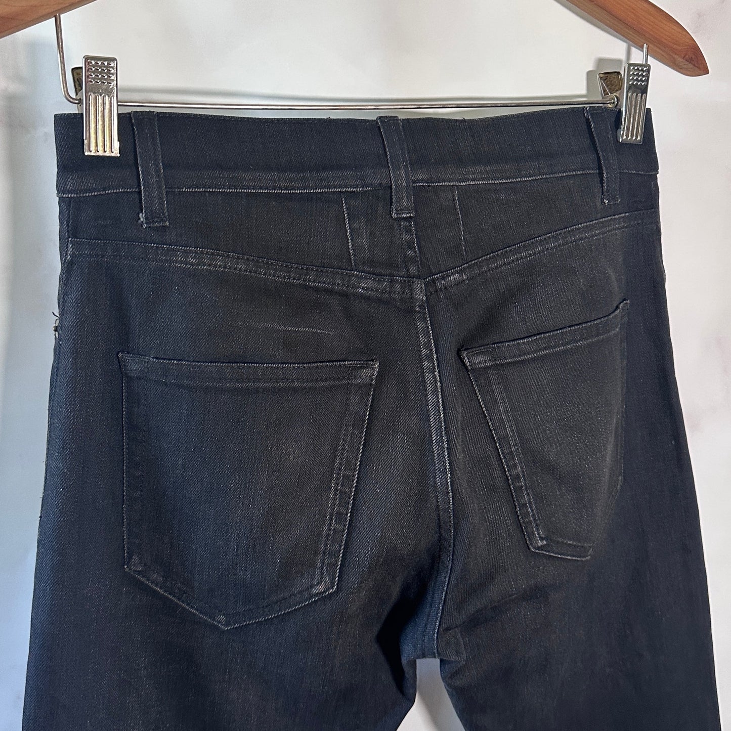 Saint Laurent Paris Hedi D02 M/SK LW Black Denim Jeans