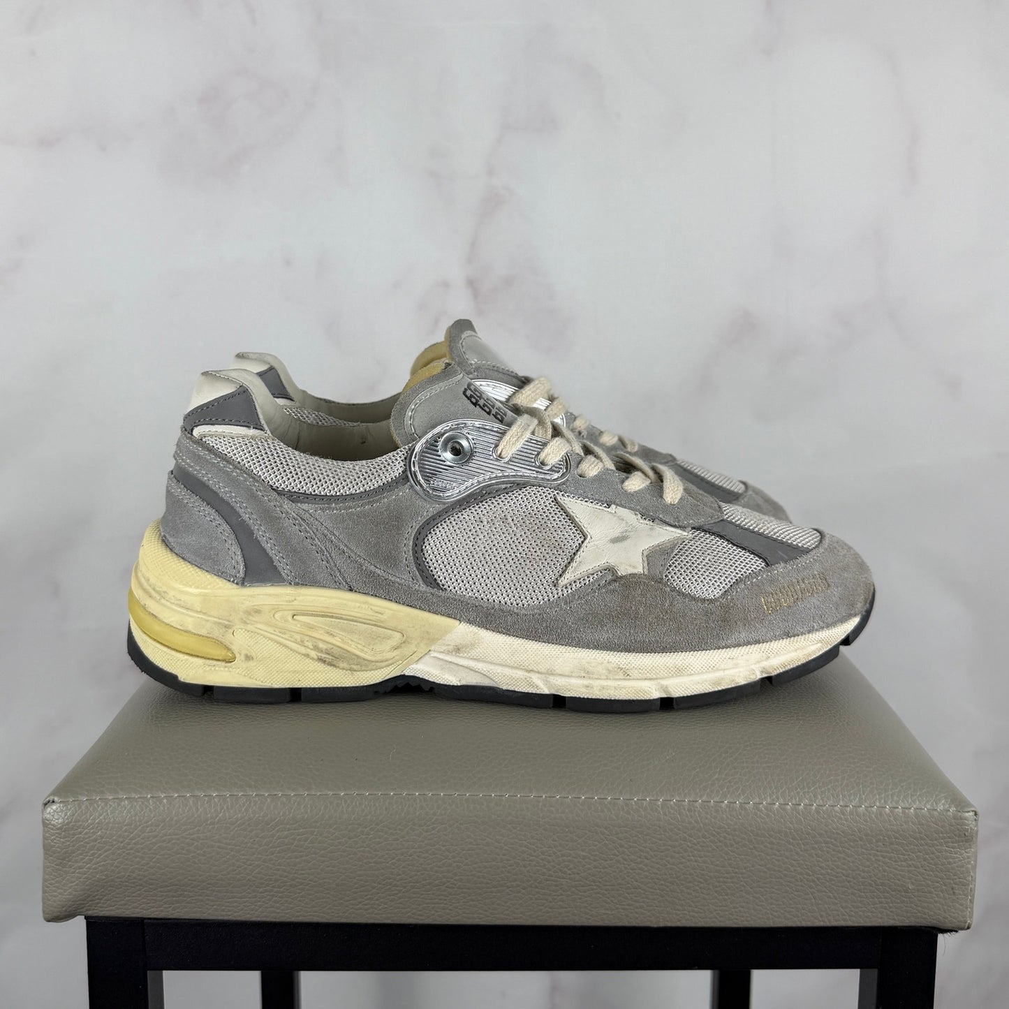 Golden Goose Dad Star Running Grey