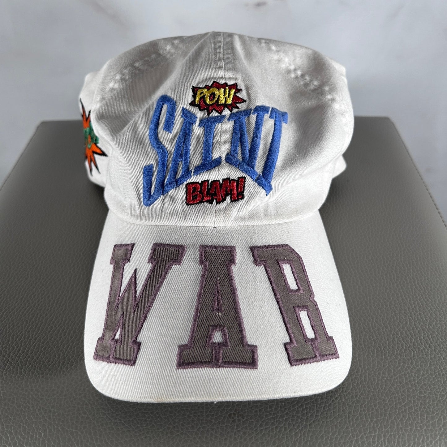 Saint Michael White ‘WAR’ Comic Hat