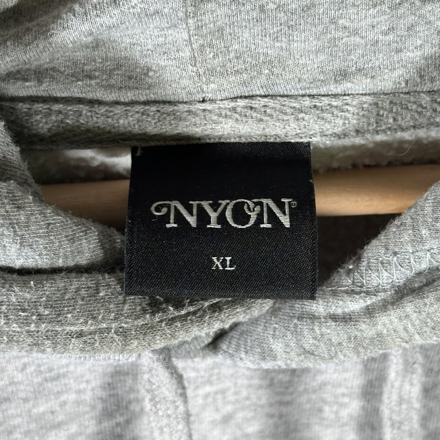 New York Or Nowhere Grey Text Hoodie