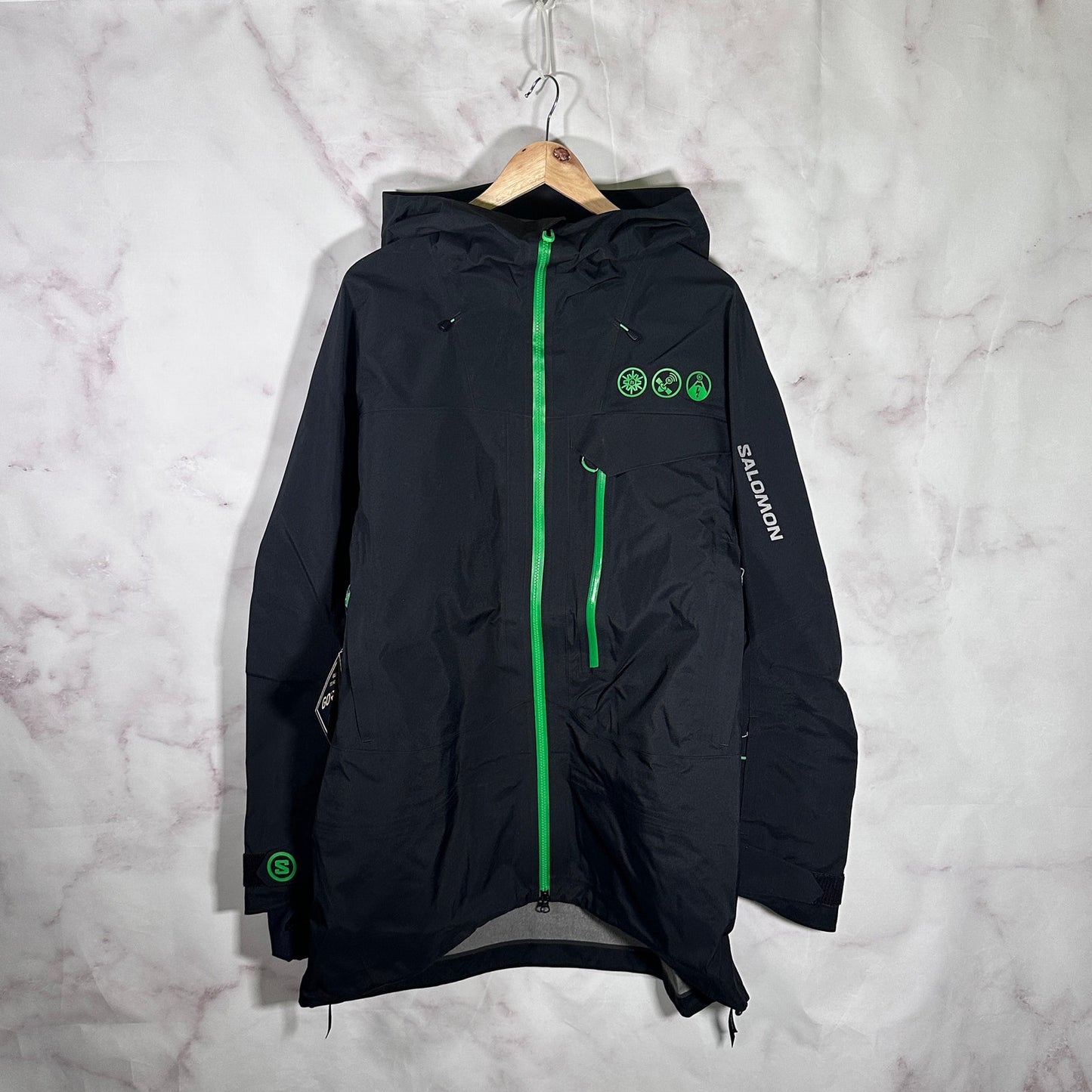 Hidden NY x Salomon Black/Green Gore-Tex Shell Jacket