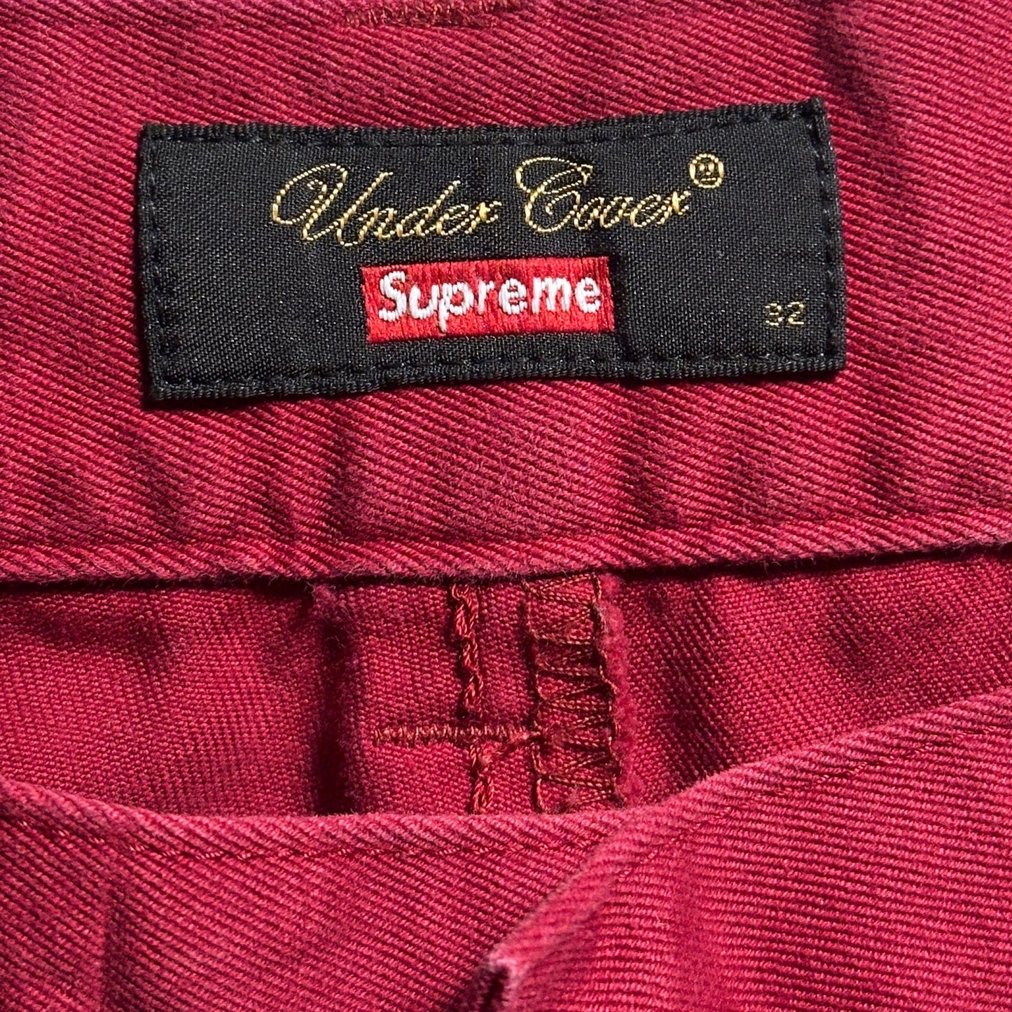 Supreme x Undercover F/W16 Red Anarchy Zipper Pants