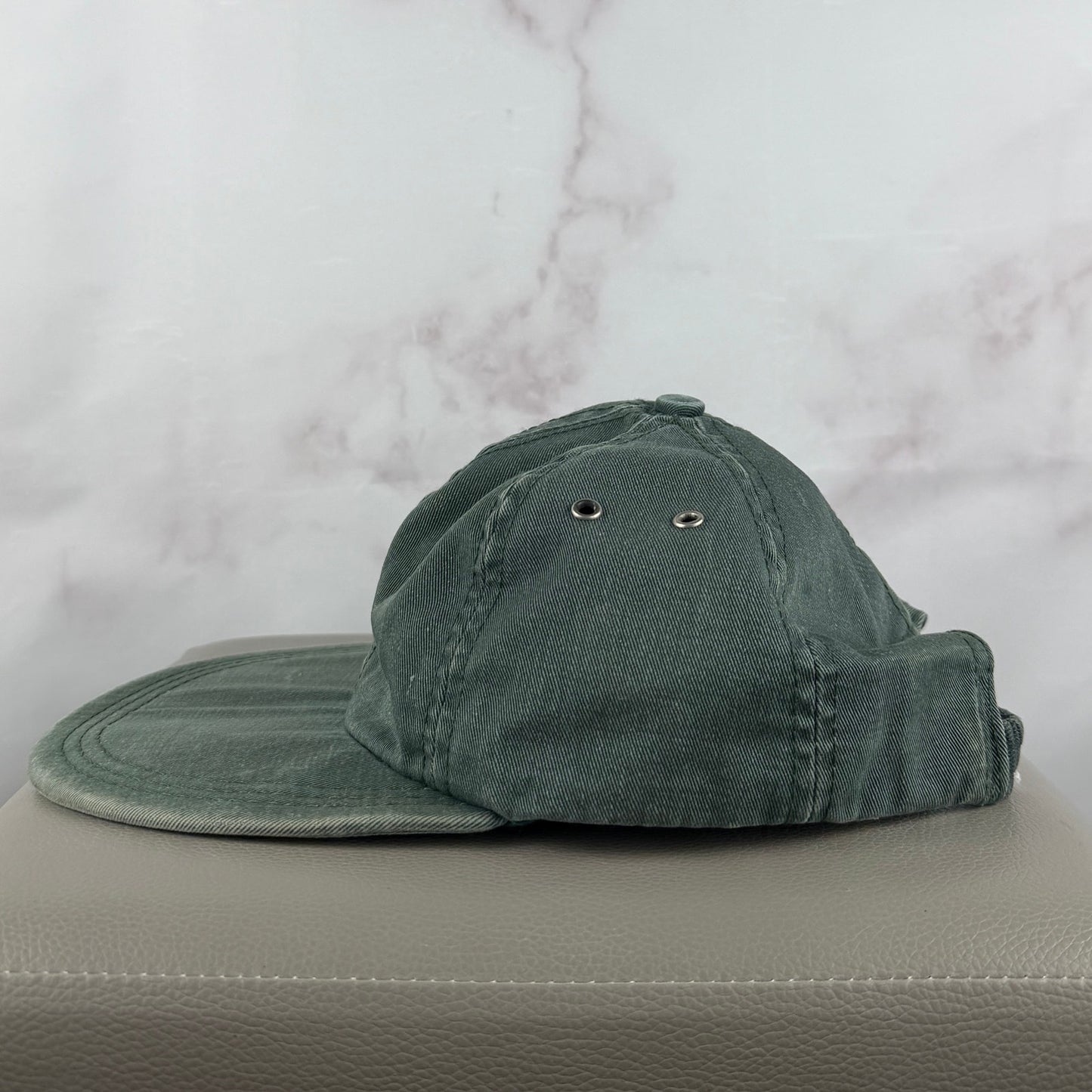 Vintage 80s Faded Green Flatbrim Hat