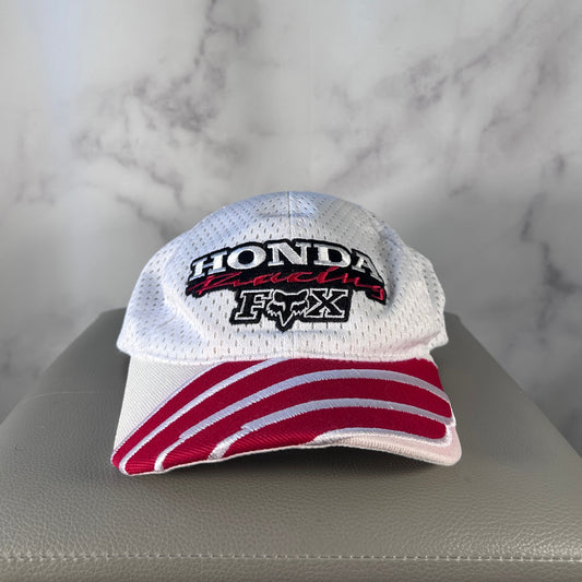 Honda Racing x Fox Official Team Issue Racewear White/Red Mesh Hat