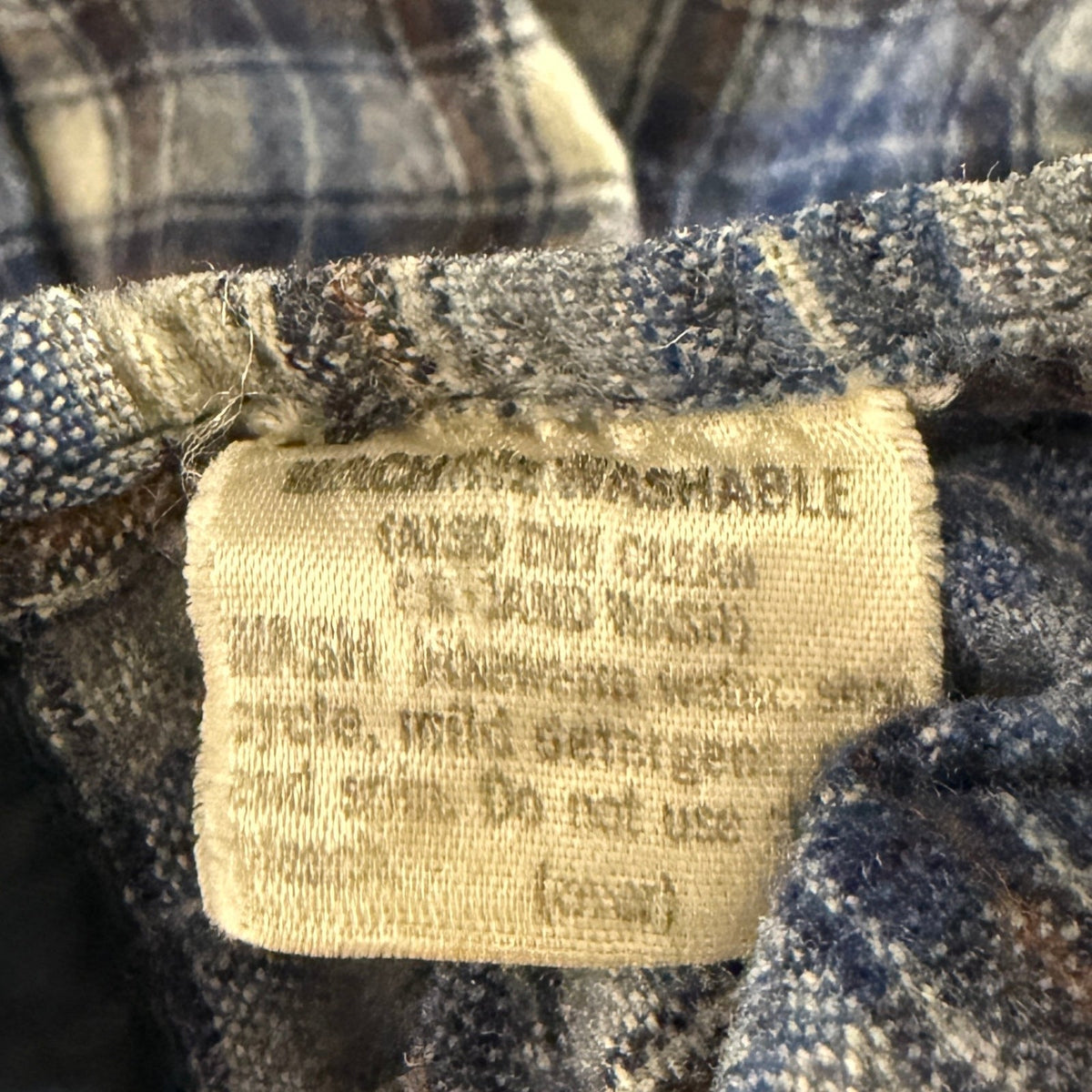 Vintage Pendleton Blue Plaid Wool Shirt