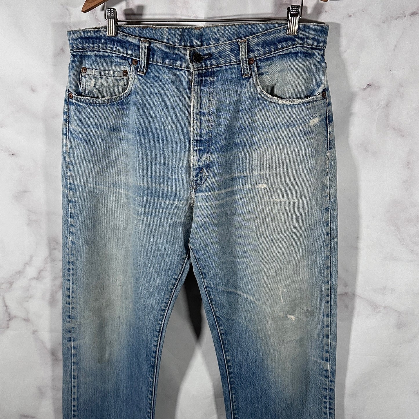 Vintage Levi’s 501 Distressed Light Wash Denim