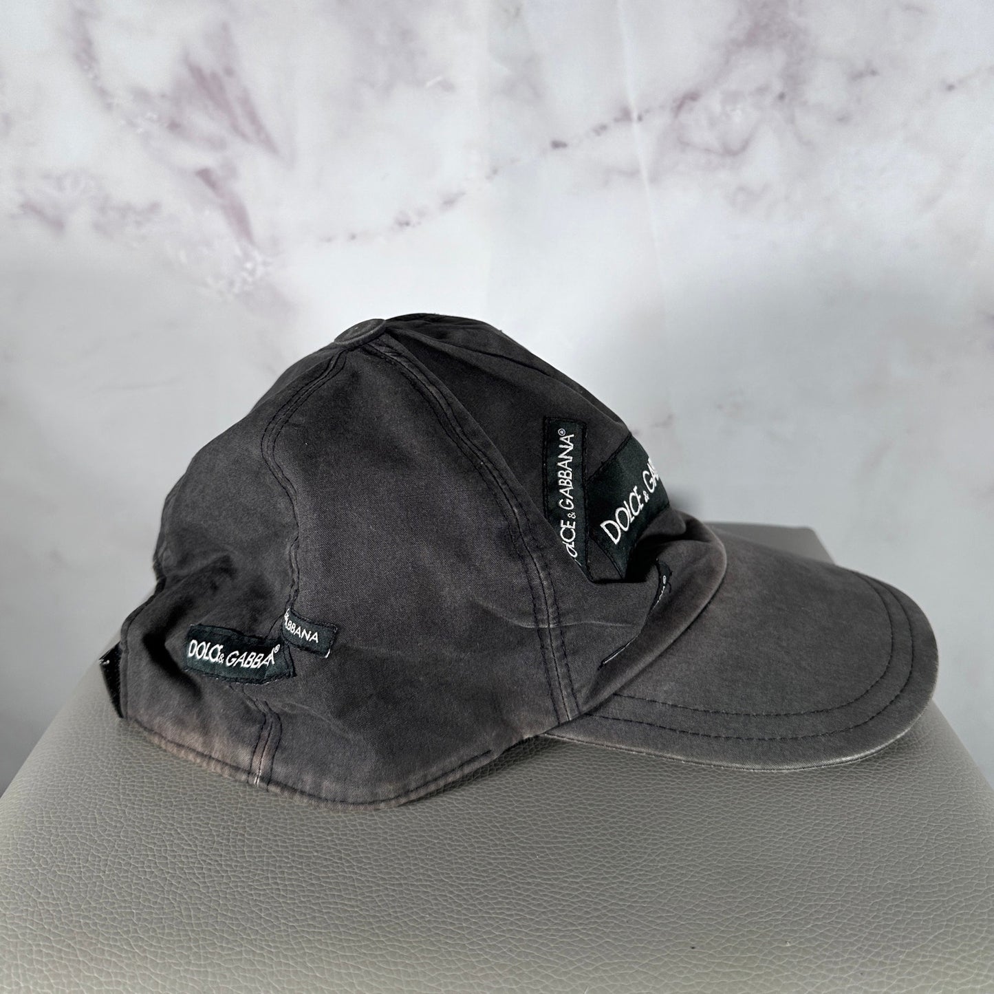 Dolce & Gabbana Grey Patch Logo Hat