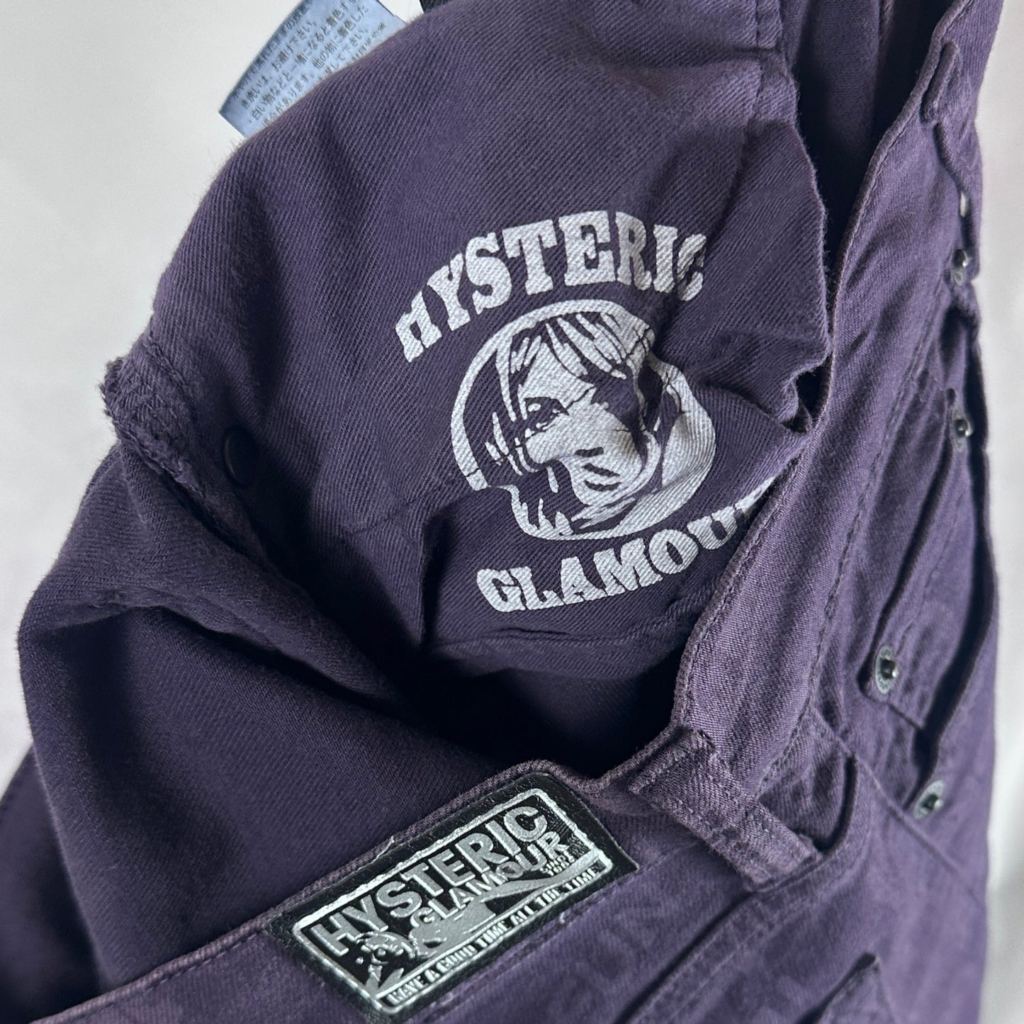 Hysteric Glamour Purple All-Over Print Pants