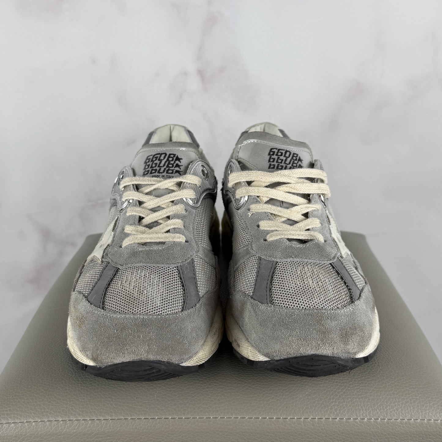 Golden Goose Dad Star Running Grey