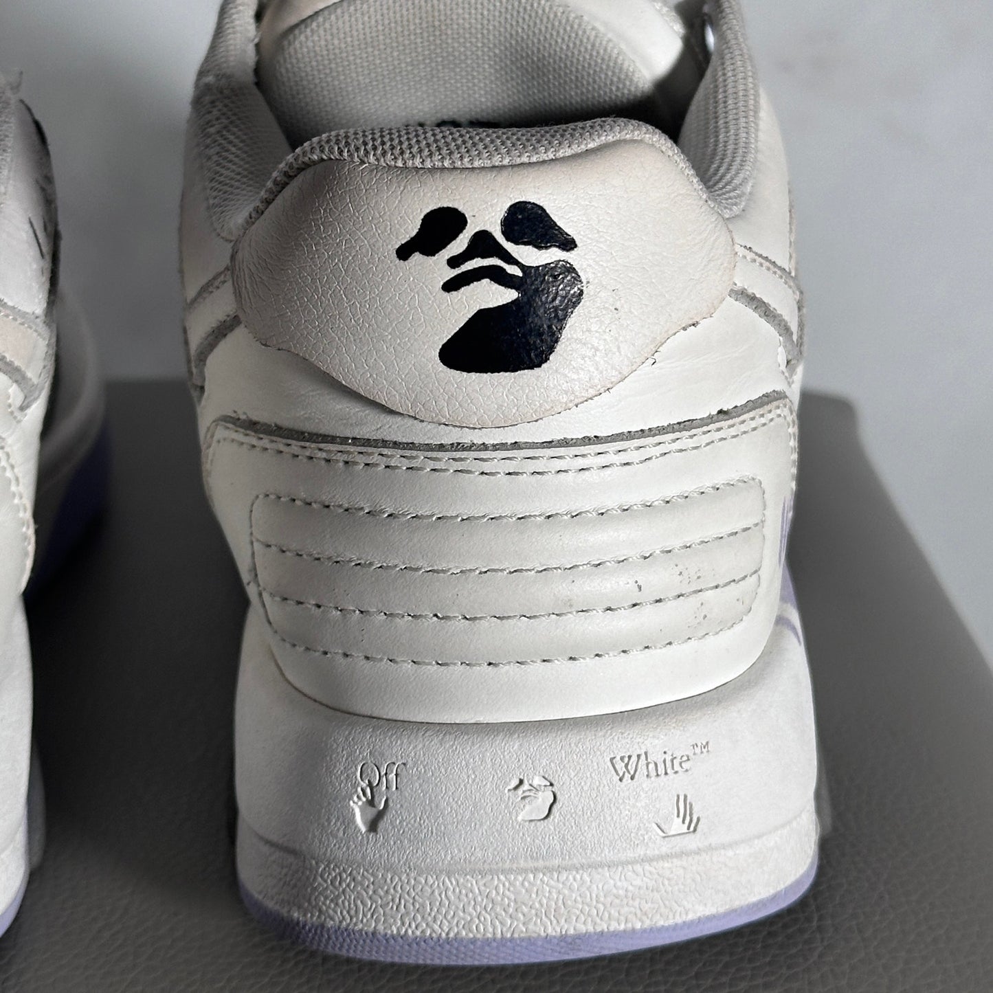 Off-White White/Lavender Out of Office “For Walking”