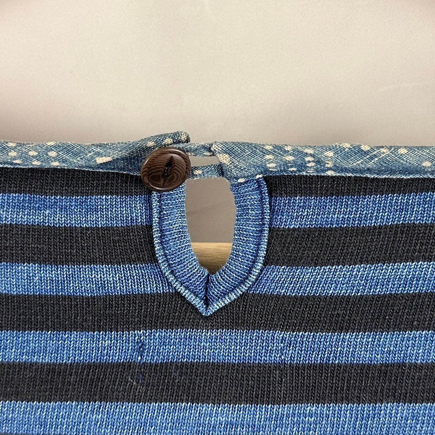 Visvim S/S14 Border Crew Indigo Striped Longsleeve