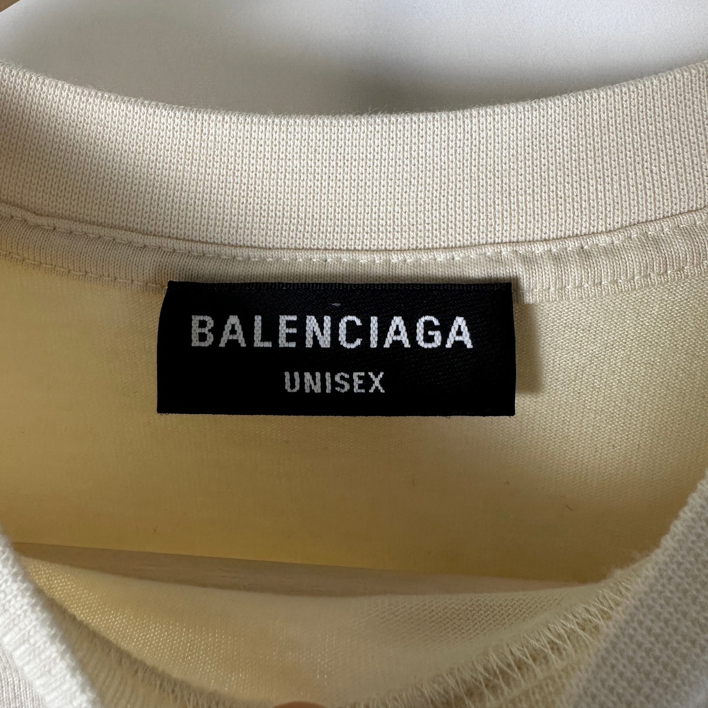 Balenciaga F/W22 Hybrid Layered Cream Longsleeve Shirt
