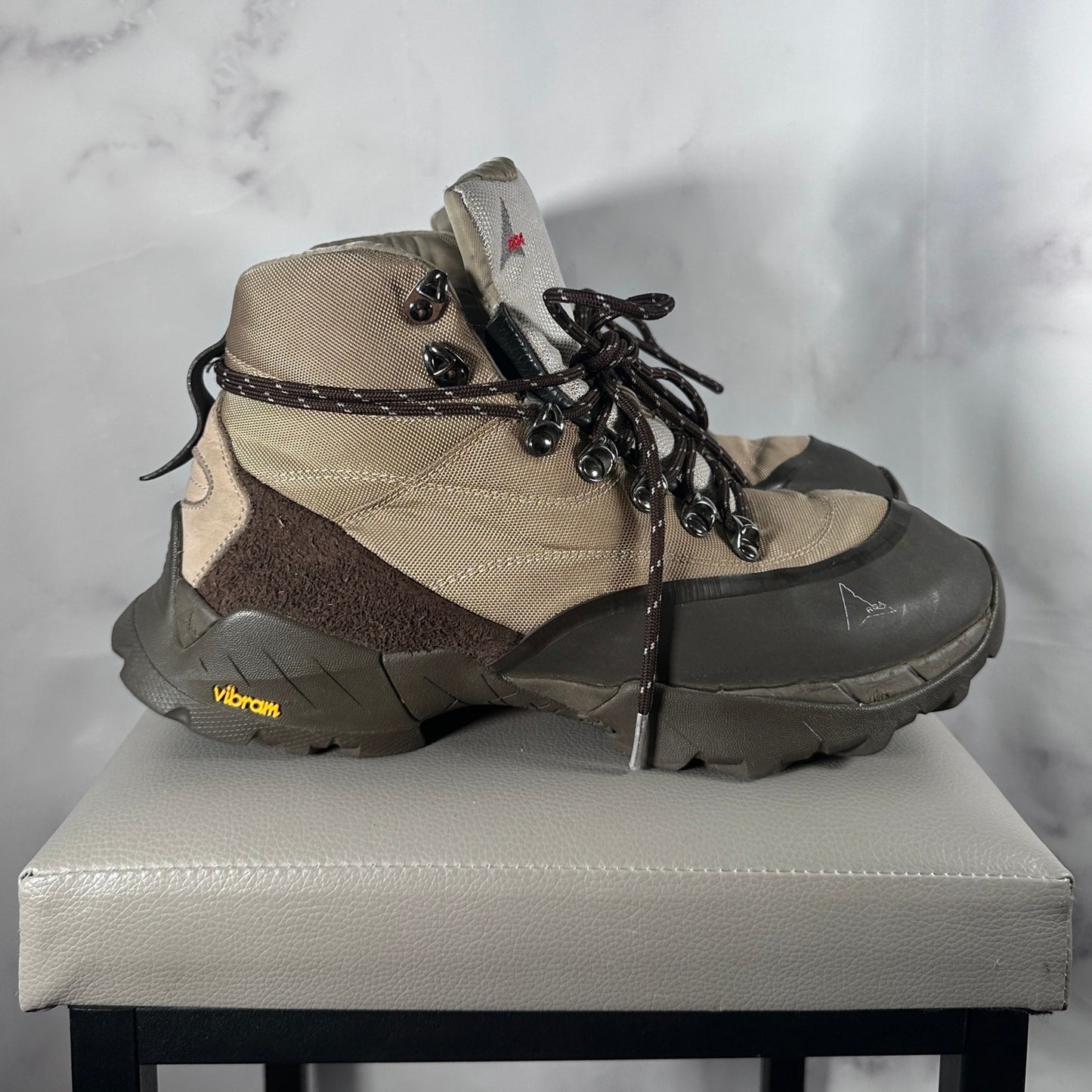 ROA Andreas Strap Boot Taupe Brown