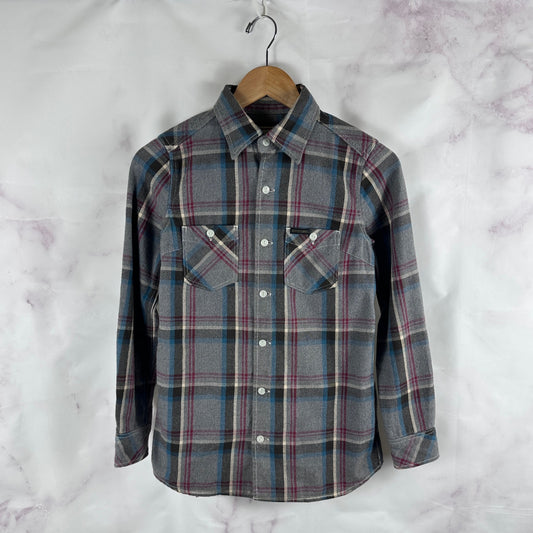 Hysteric Glamour Grey Plaid Flannel Shirt