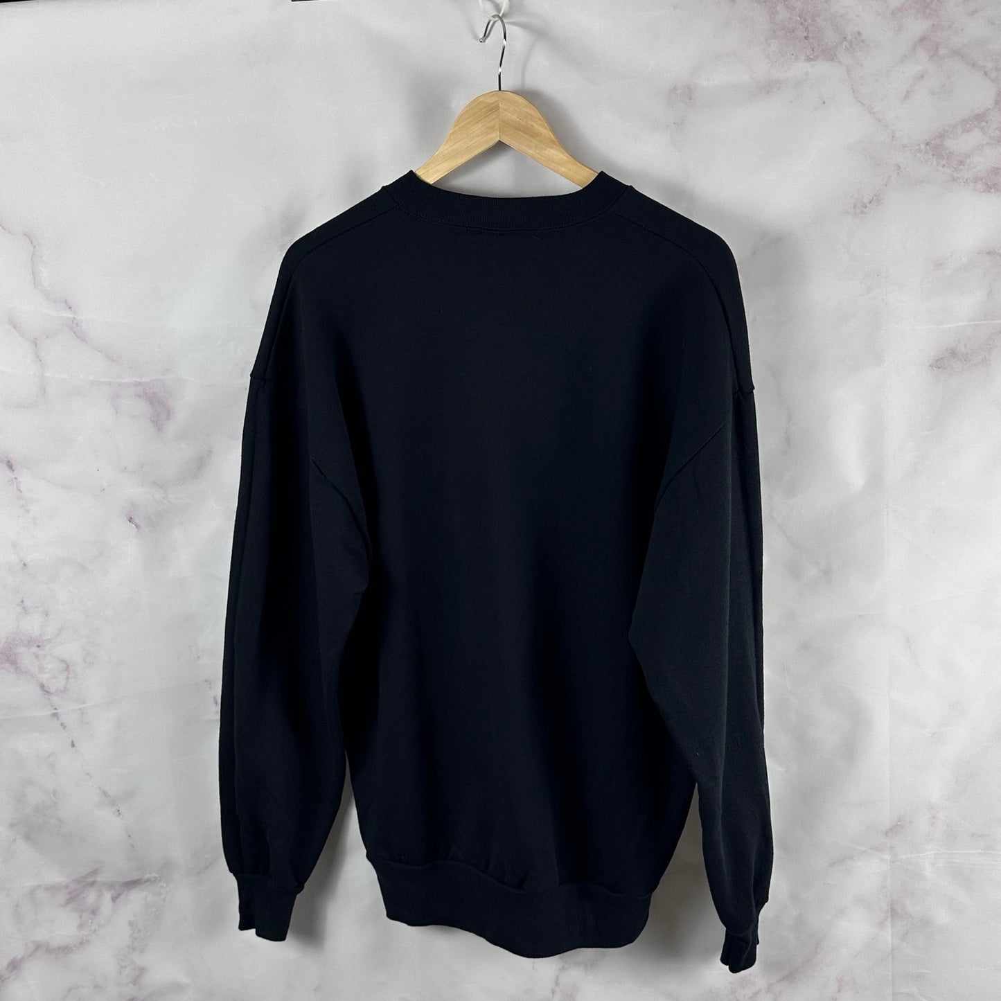 Vintage 90s Jerzees Black Crewneck Sweatshirt