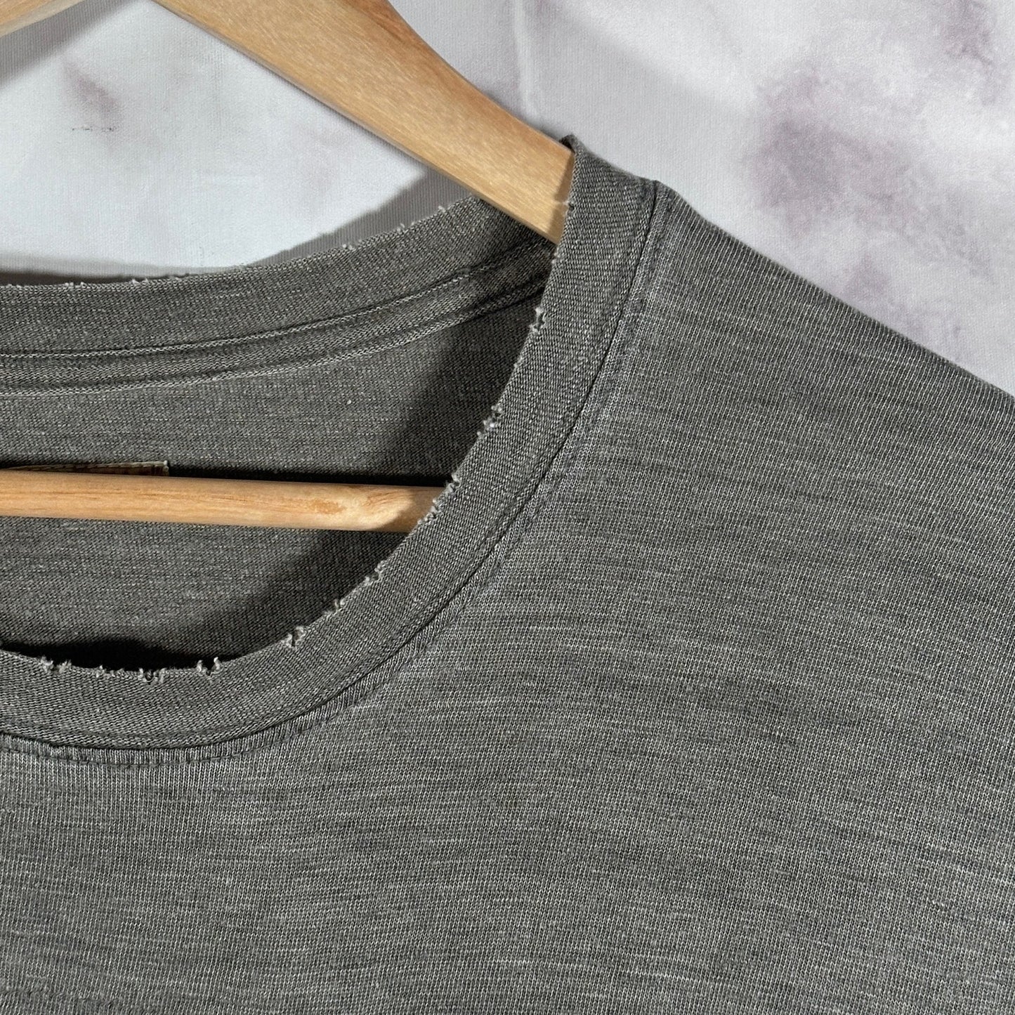 Kapital Sashiko & Boro Distressed Grey Tee