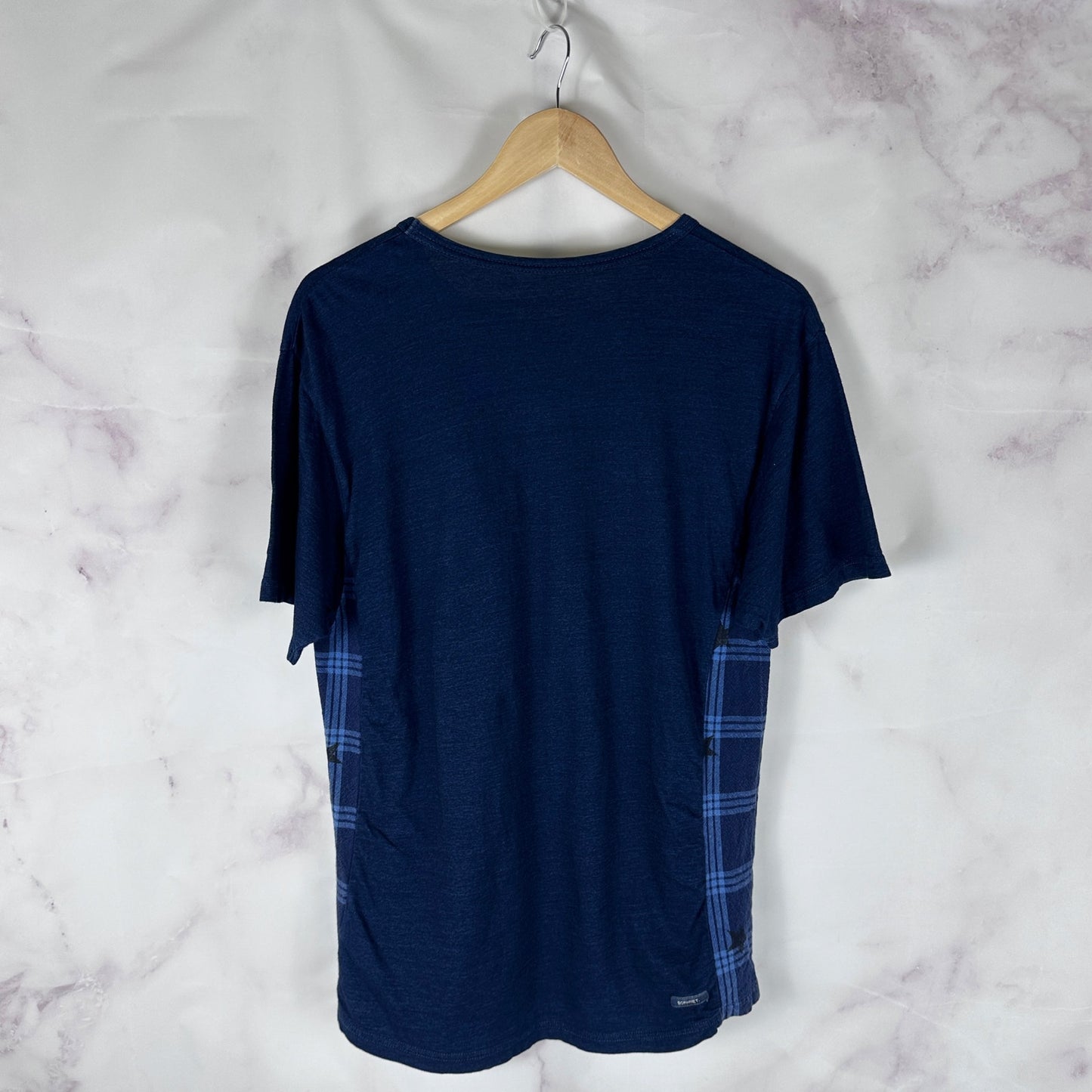 Sophnet Indigo Plaid Mix Tee