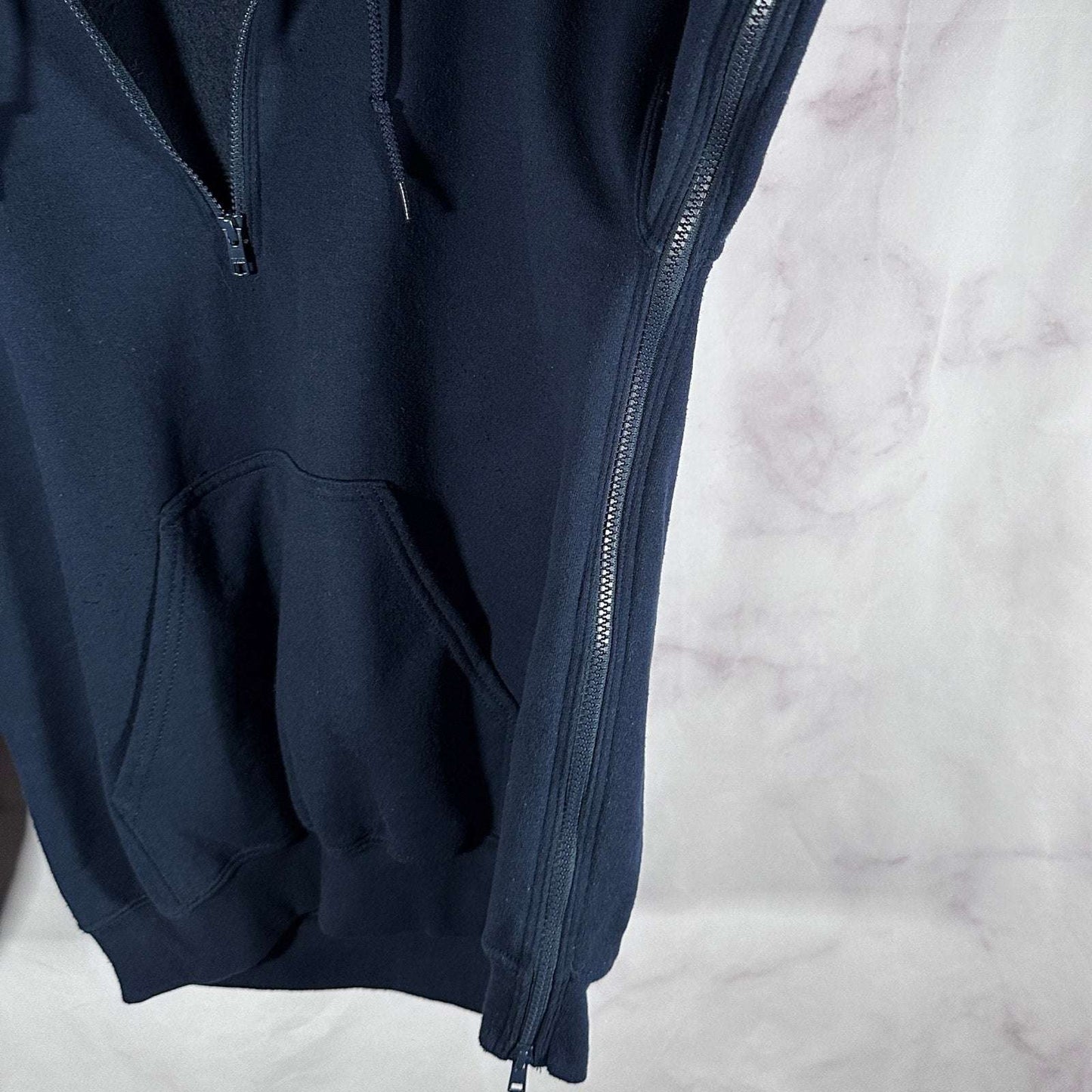 Needles Rebuild Navy Anorak Hoodie