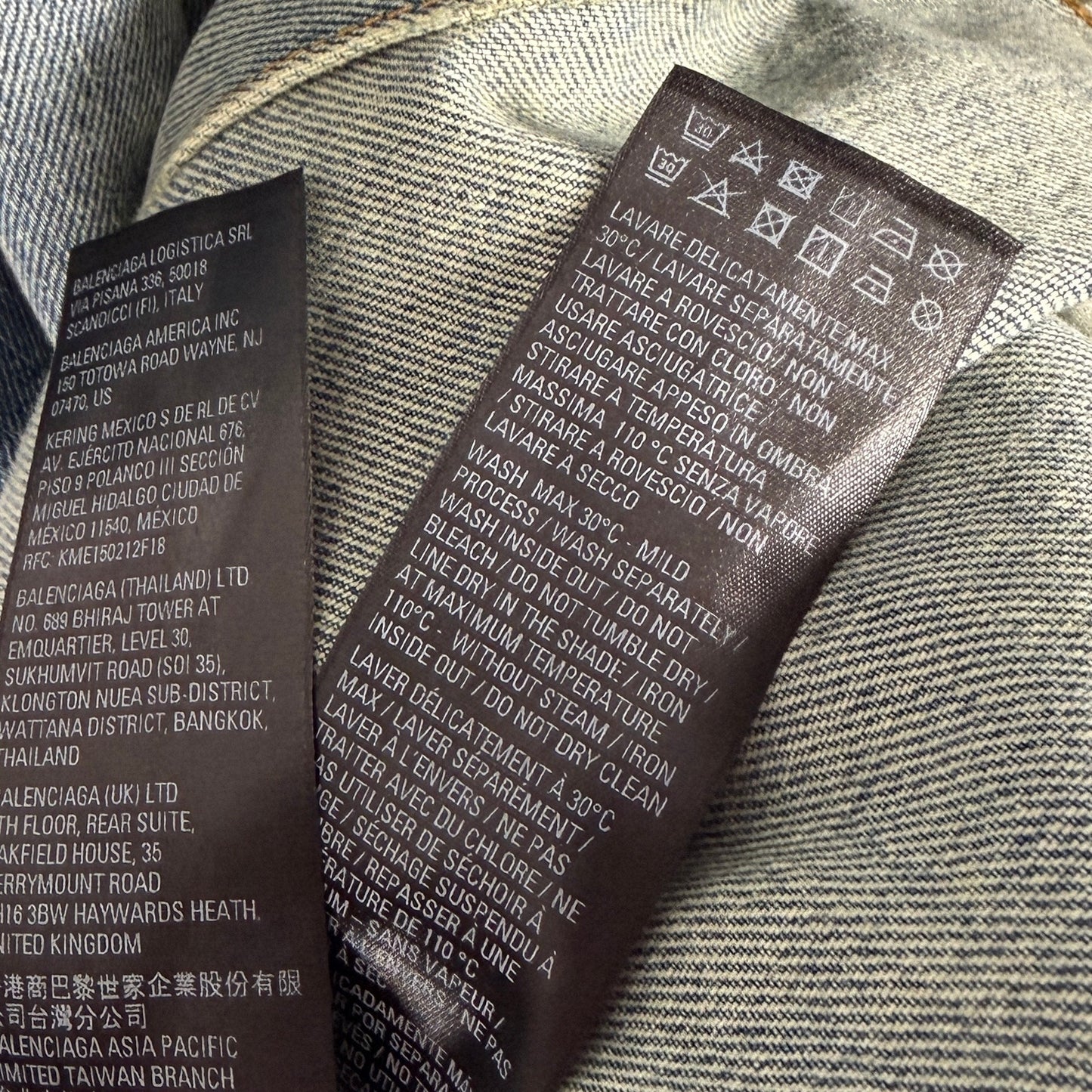 Balenciaga A/W22 Denim Hoodie