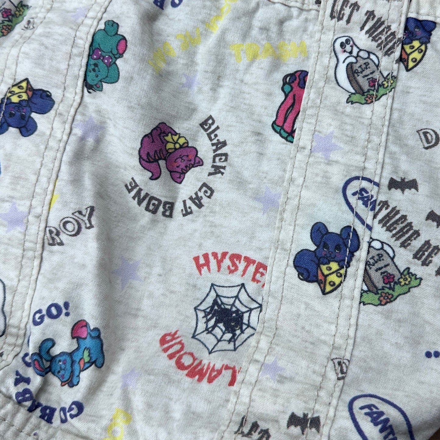Hysteric Glamour Small AOP Heather Grey Tote Bag