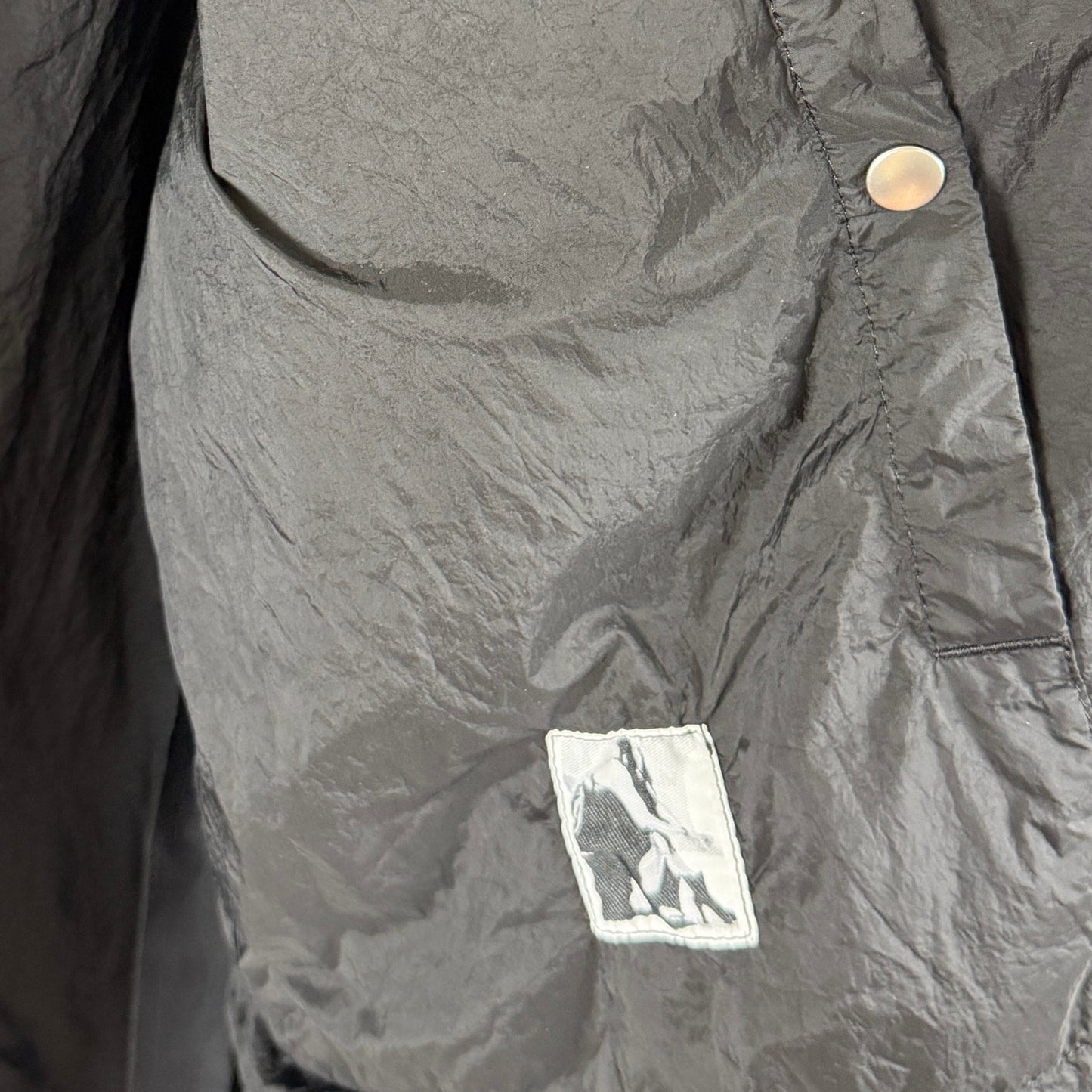 Rick Owens DRKSHDW Snap Front Black Coach Jacket