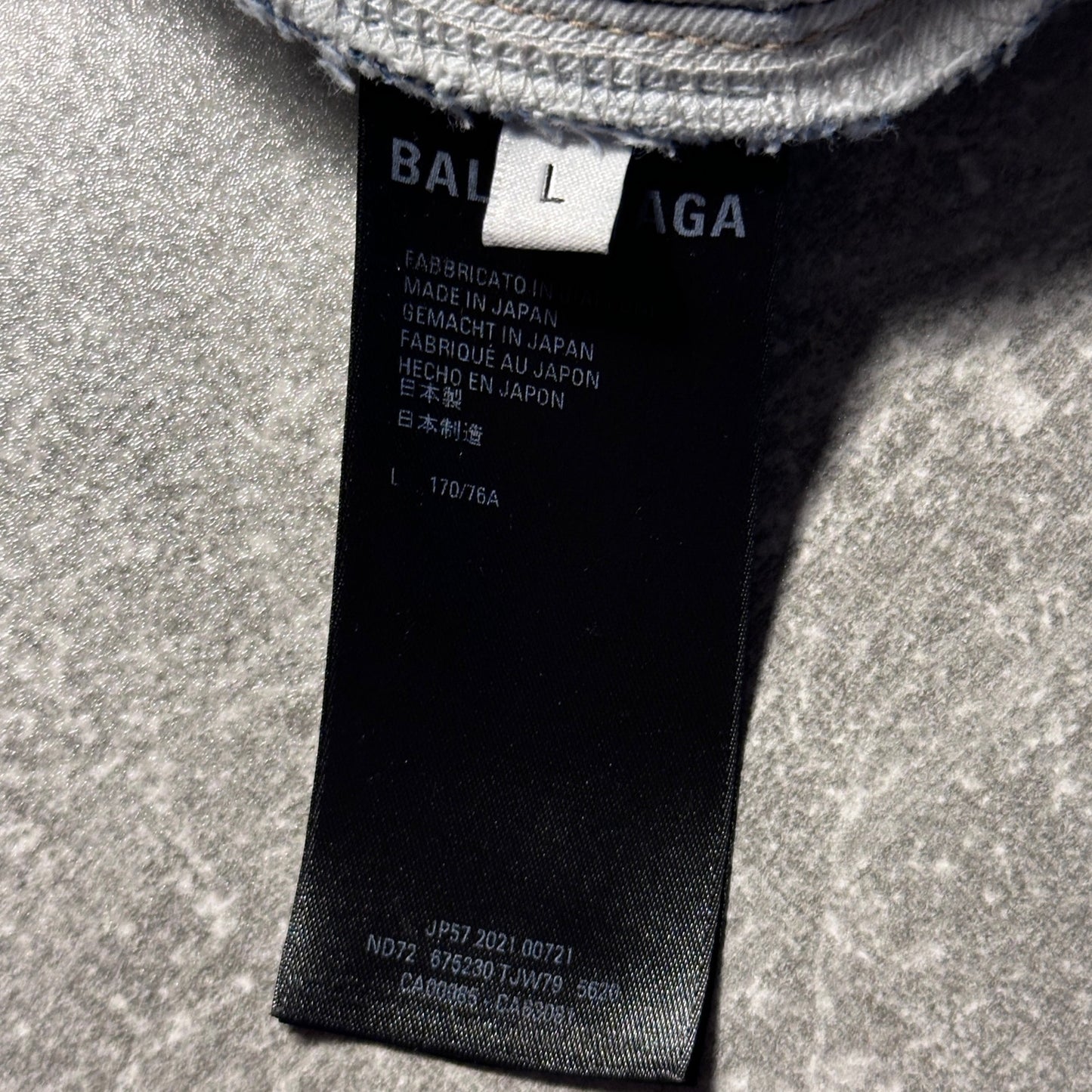 Balenciaga Light Wash Baggy Denim