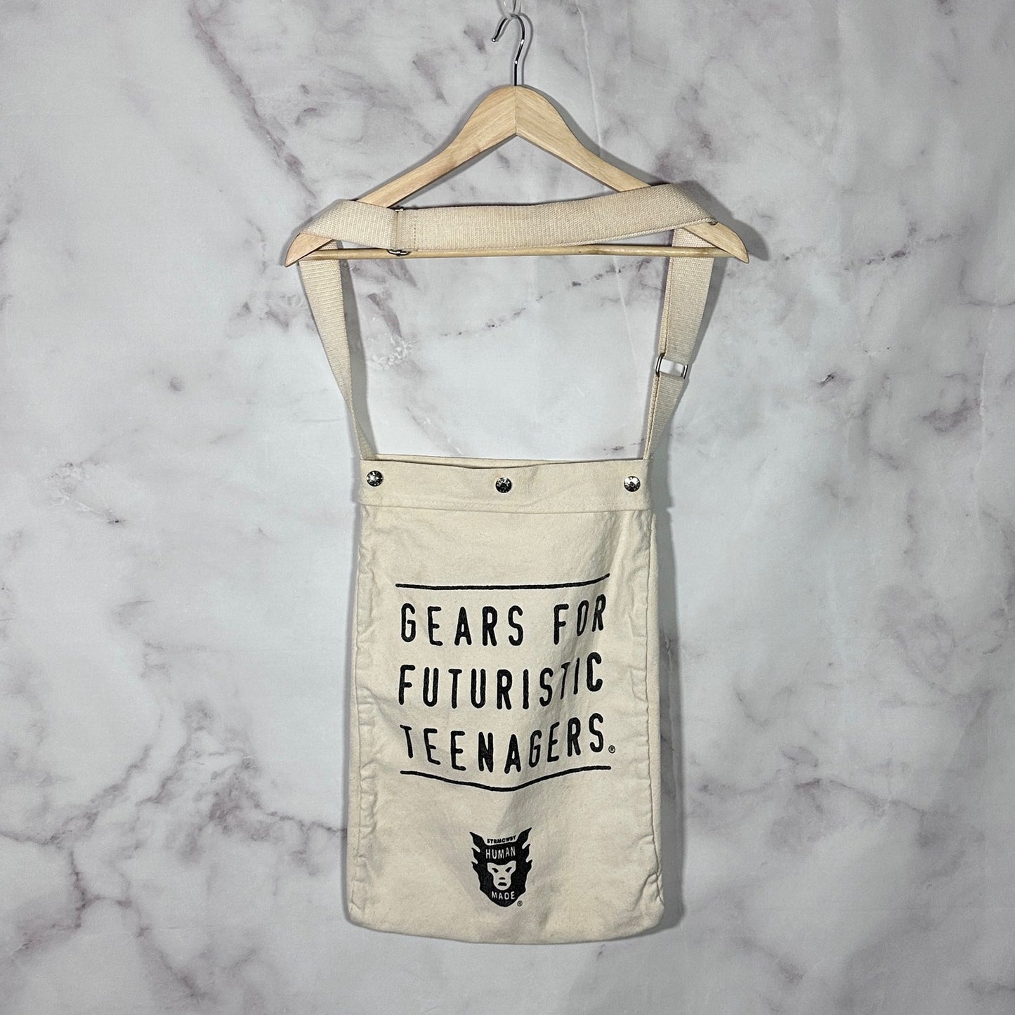 Human Made Cream Canvas Tote