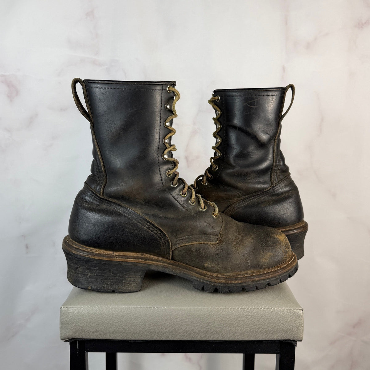 Red Wing 218 Logger Brown Leather Boots