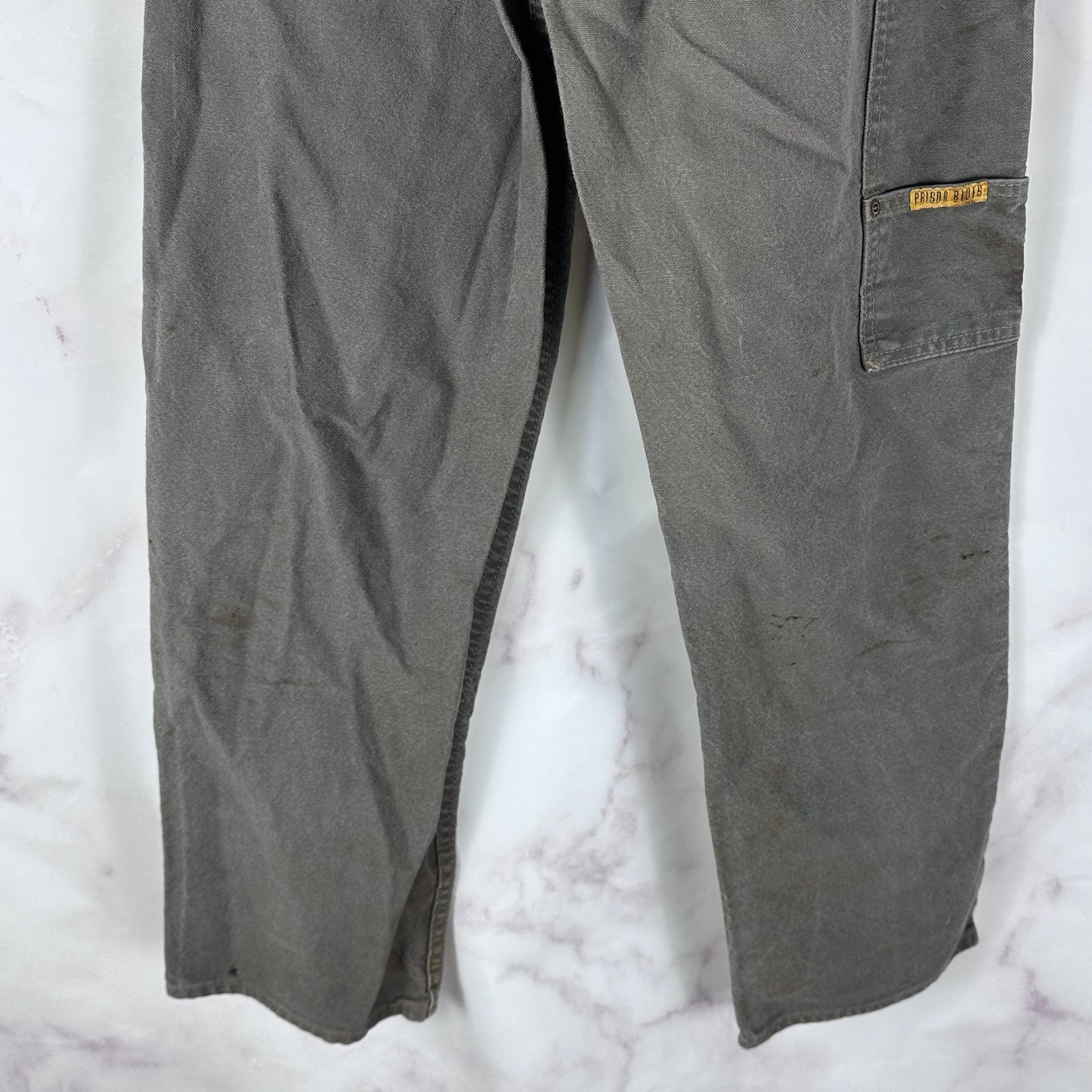 Prison Blue Grey Double Knee Work Pants