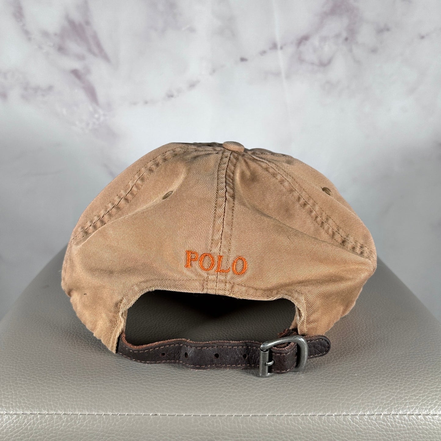 Polo Ralph Lauren Vintage Distressed Tan Dad Hat