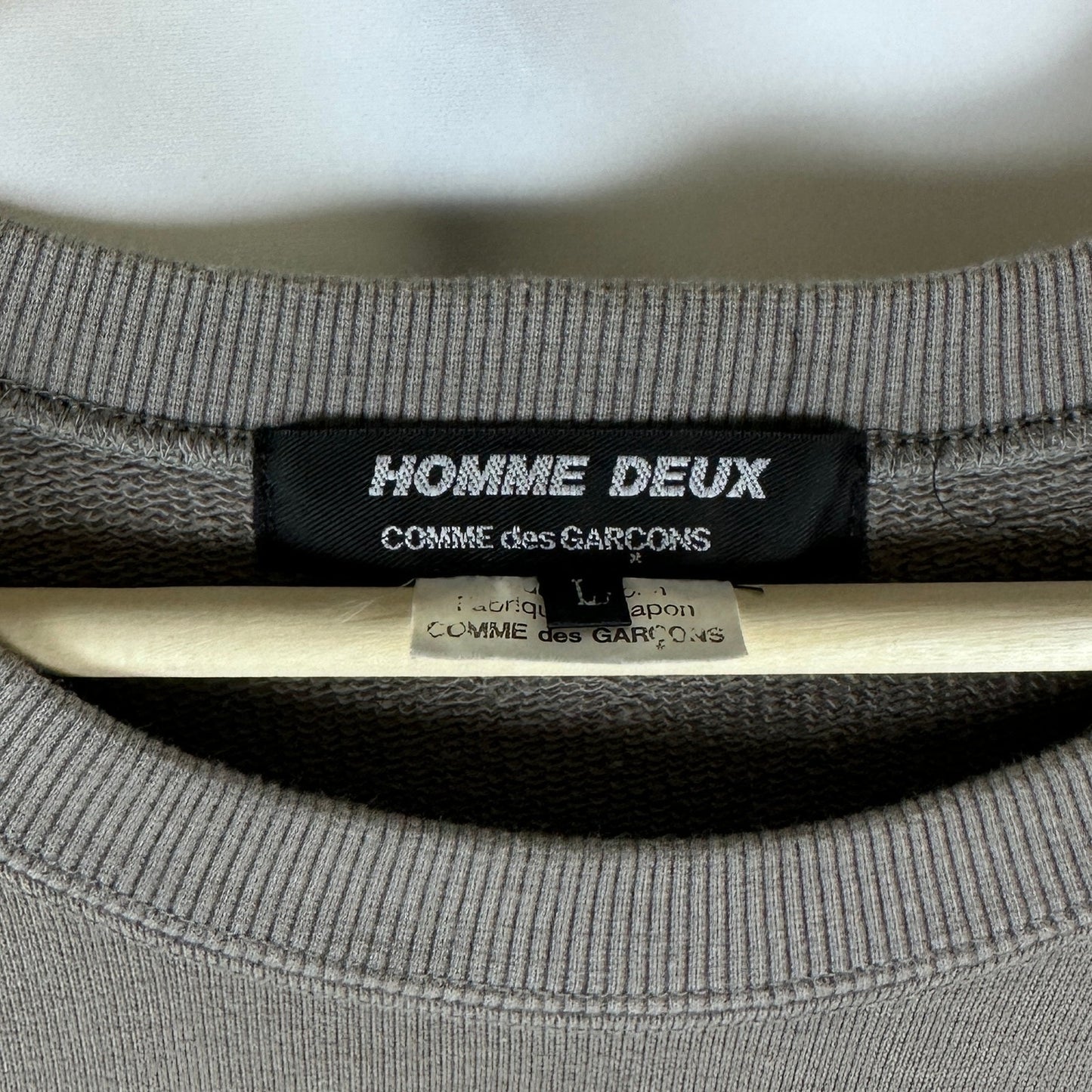 Comme des Garçons Homme Deux Colorblock Crewneck Sweatshirt