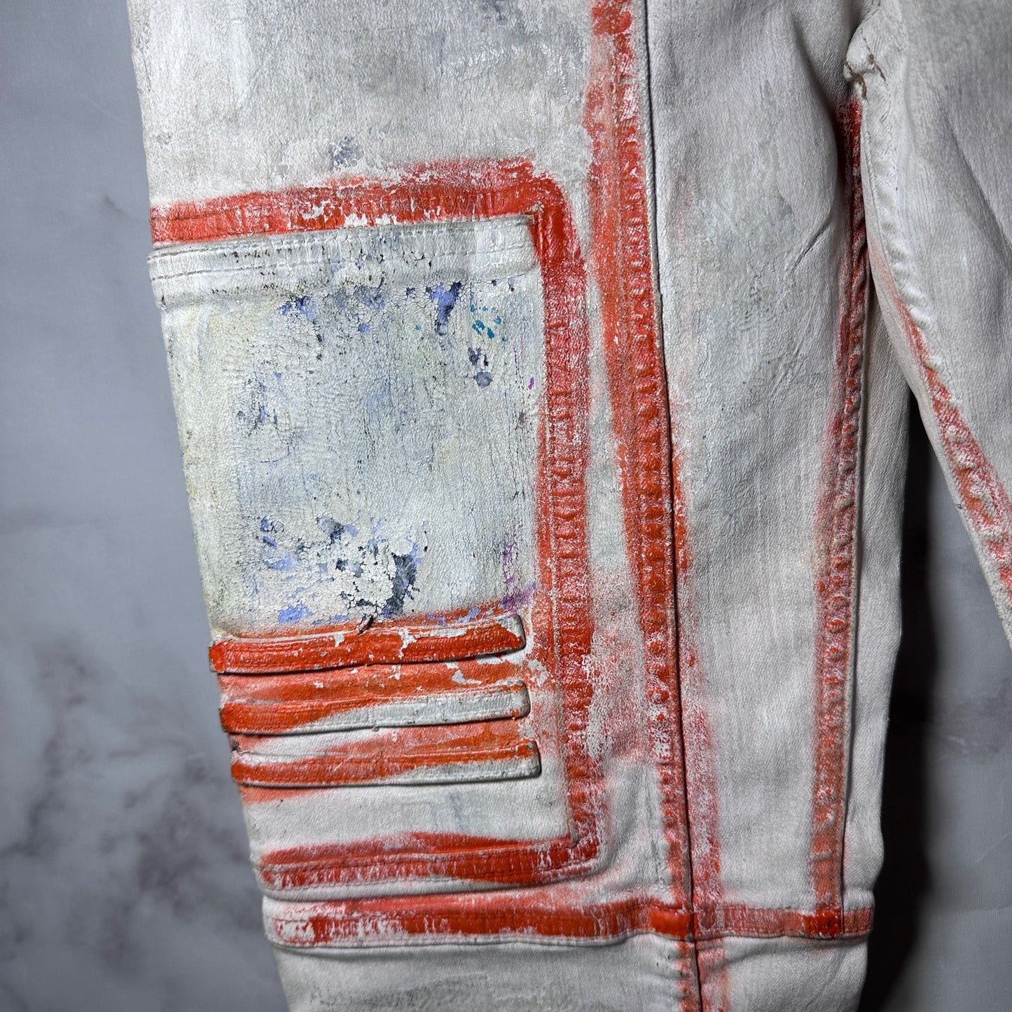 Rick Owens DRKSHDW Painted Wax Nagakin Denim by Nyree Morrison