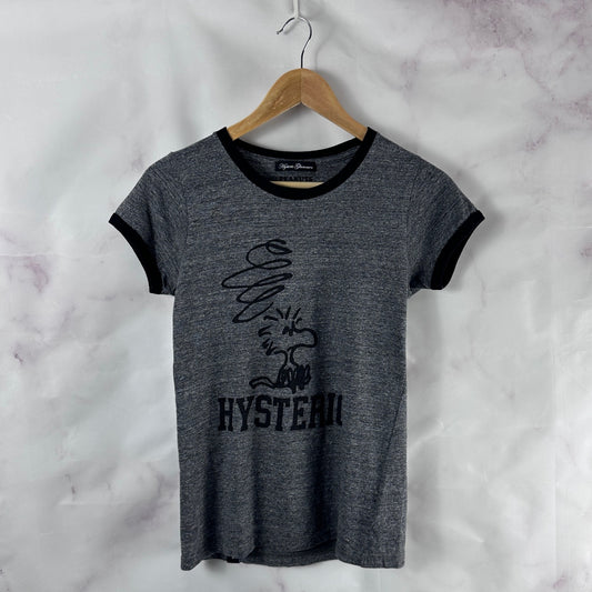 Hysteric Glamour Peanuts Woodstock Grey Ringer Tee