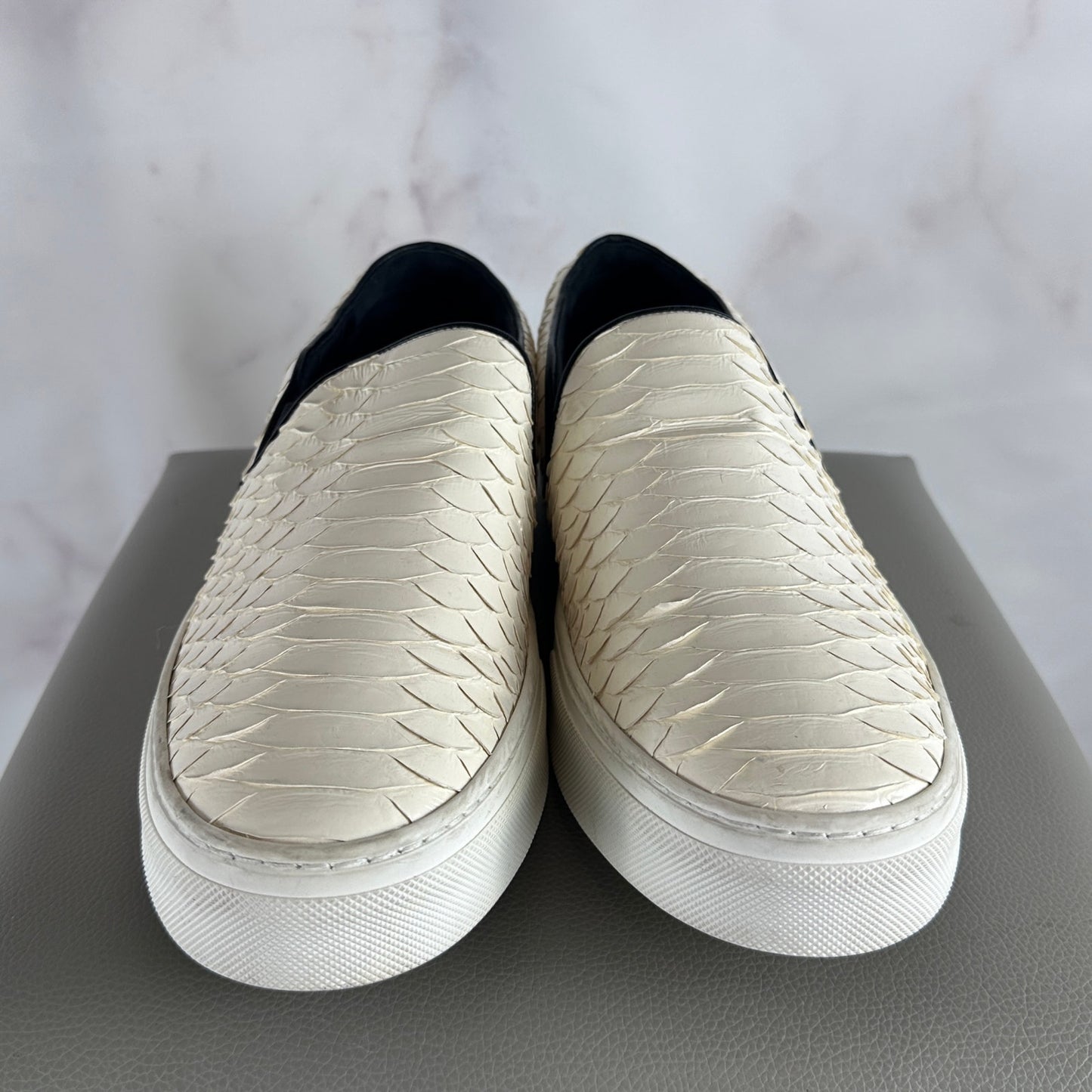 Celine Paris Glossy Python Slip-On