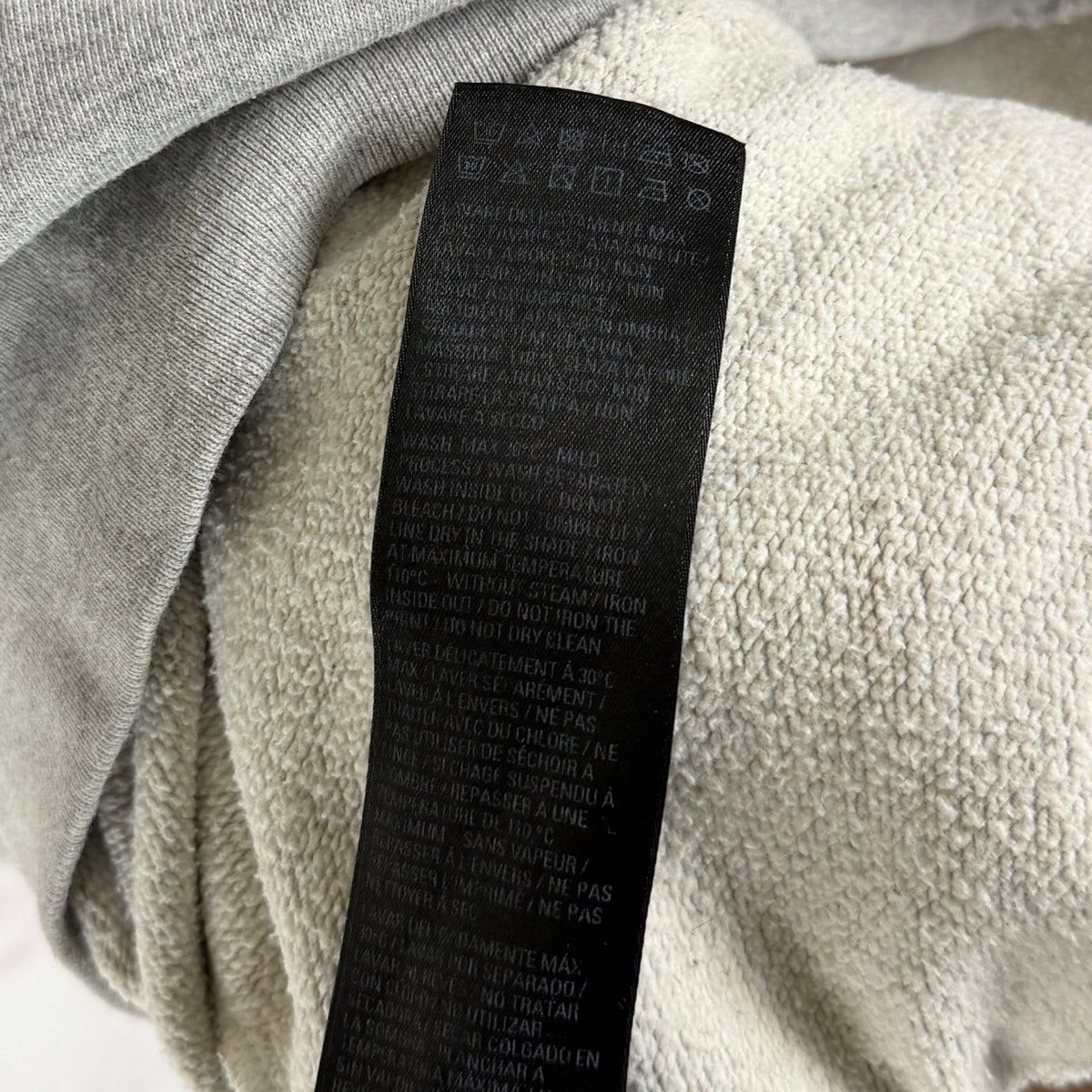 Balenciaga 90/10 Grey Distressed Hoodie