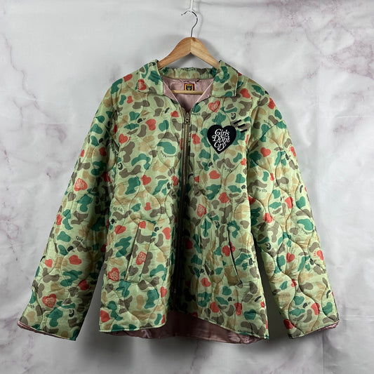 Human Made x Girls Don’t Cry Green Heart Camo Jacket