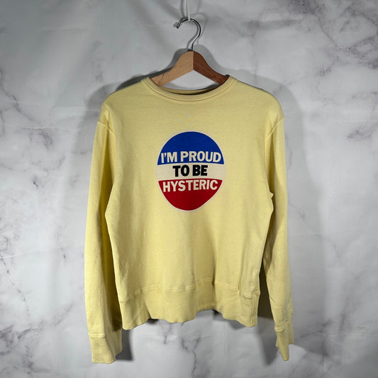 Hysteric Glamour ‘Proud To Be Hysteric’ Yellow Crewneck