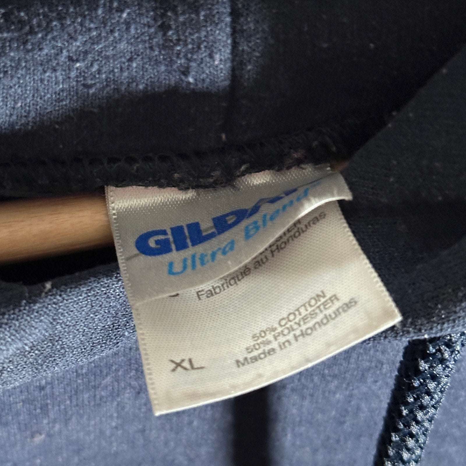 Oasis Y2K Navy Box Logo Hoodie