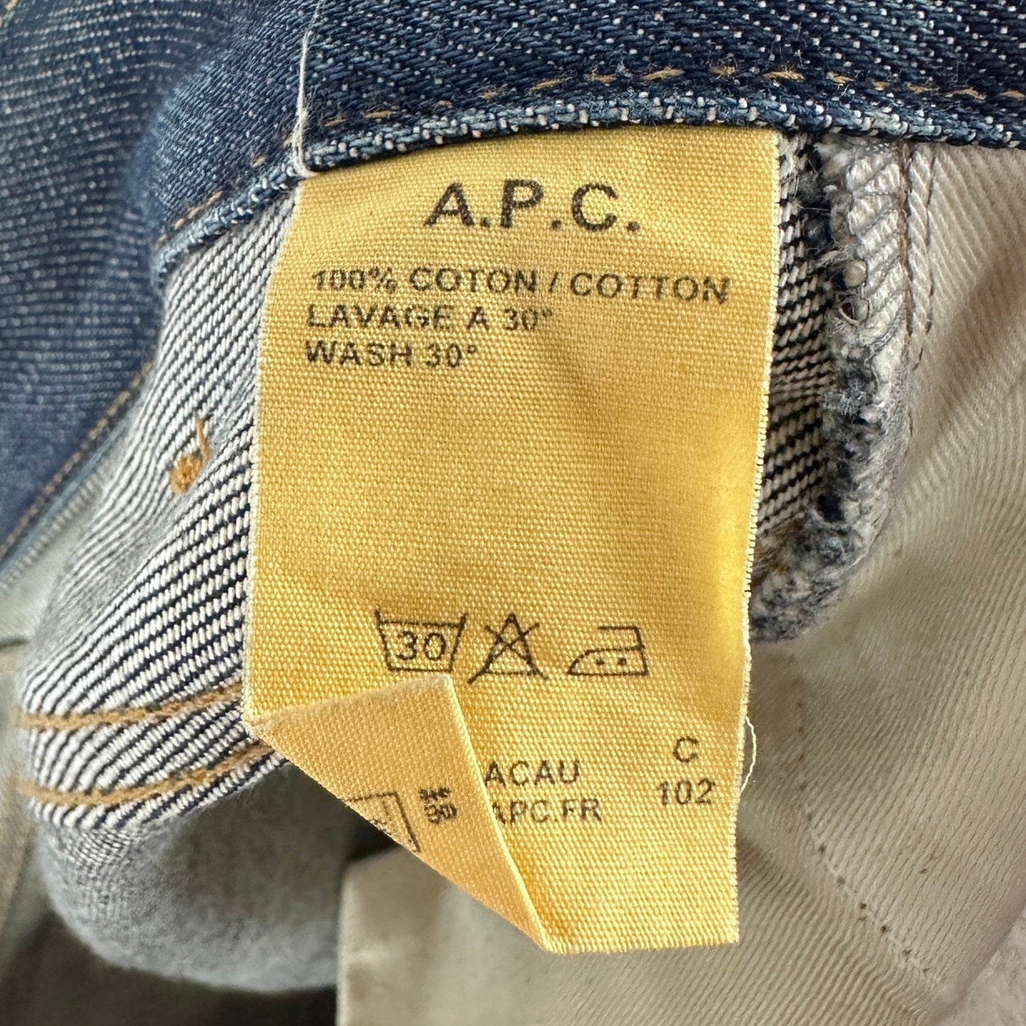 A.P.C. New Standard Jean Classique Selvedge Cutoff Denim Shorts