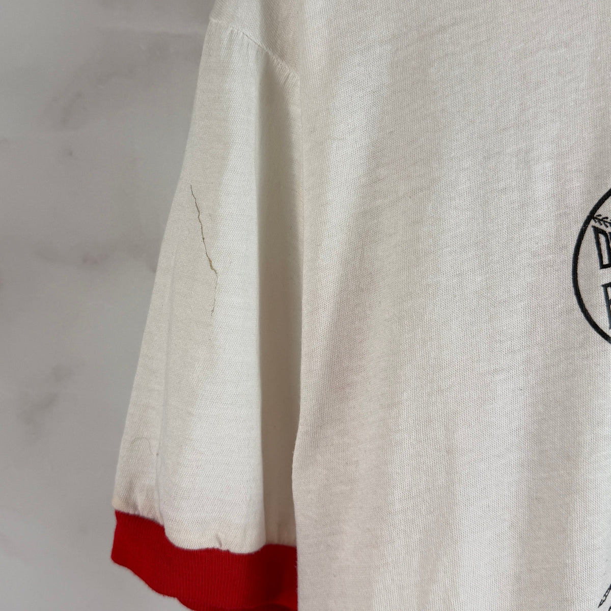Vintage 1982 World Series White Red Ringer Tee