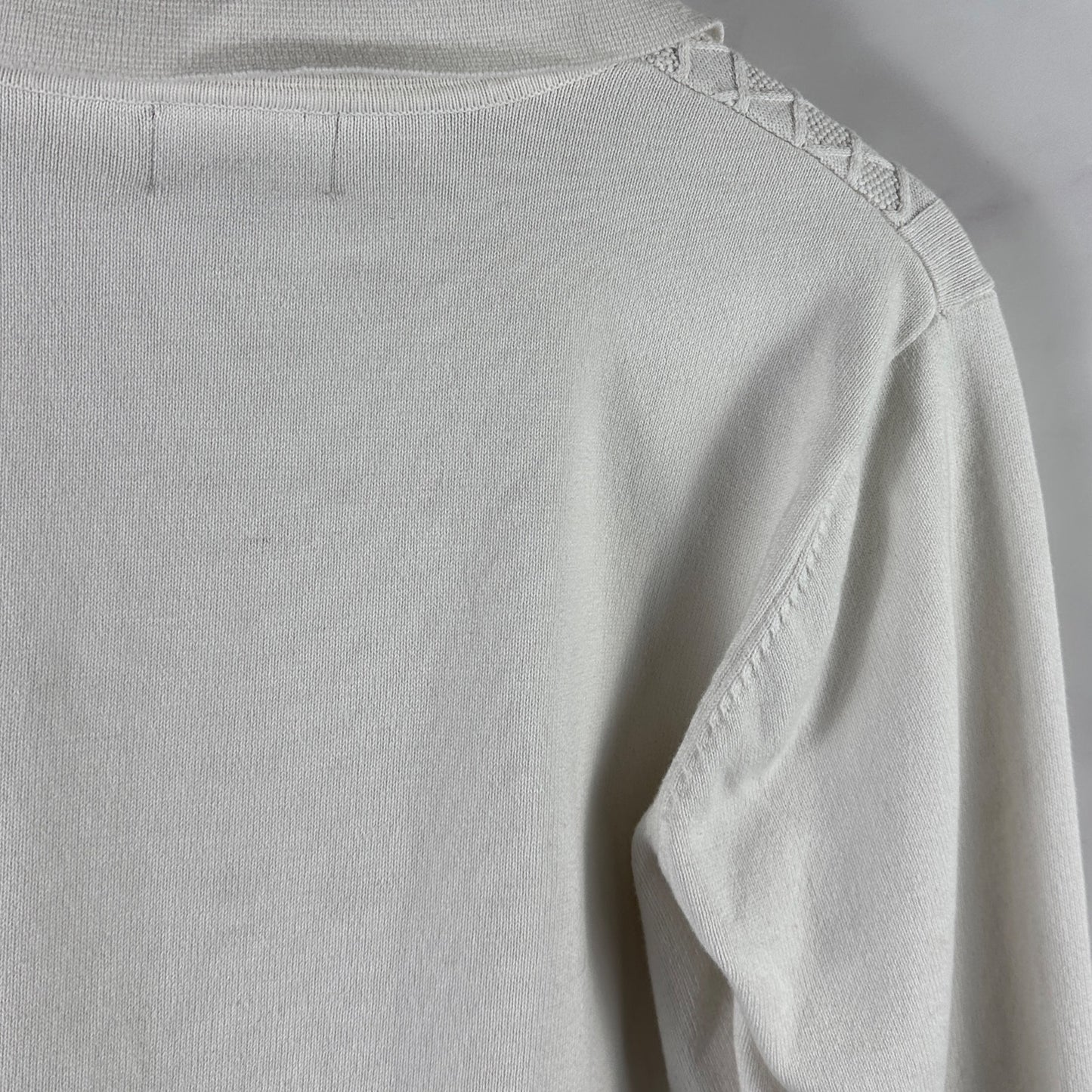 Golf Wang White Knit Quarter Zip