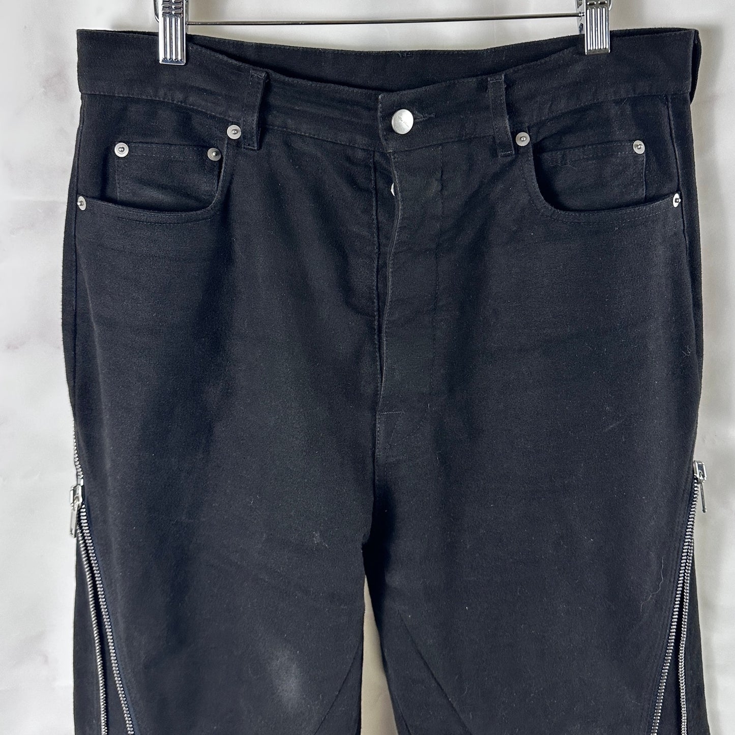 Rick Owens F/W23 Luxor Black Bolan Banana Pants
