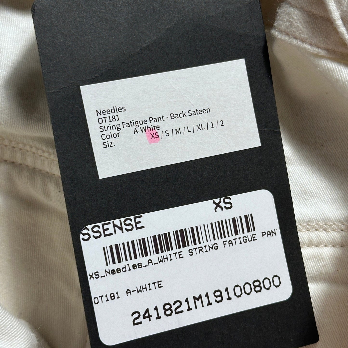 Needles White String Fatigue Pants