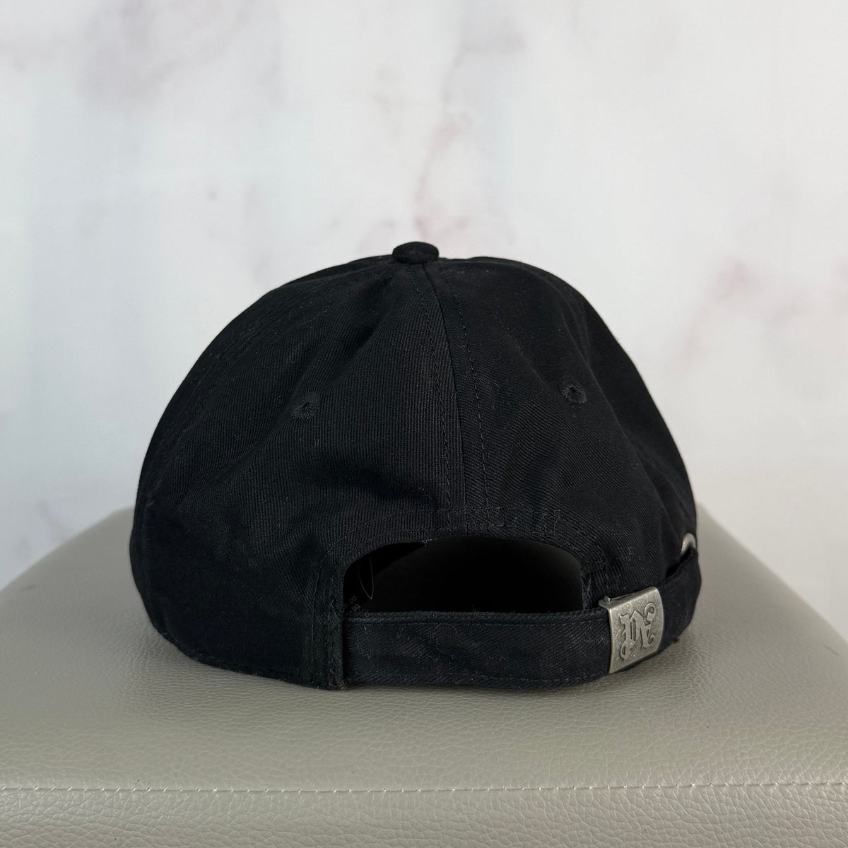 Palm Angels Black Embroidered Logo Baseball Cap